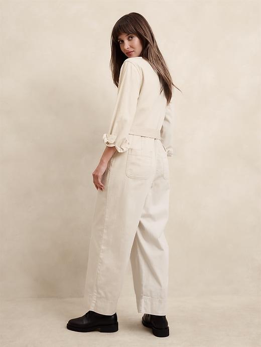 Tailored Denim Jumpsuit Product Image