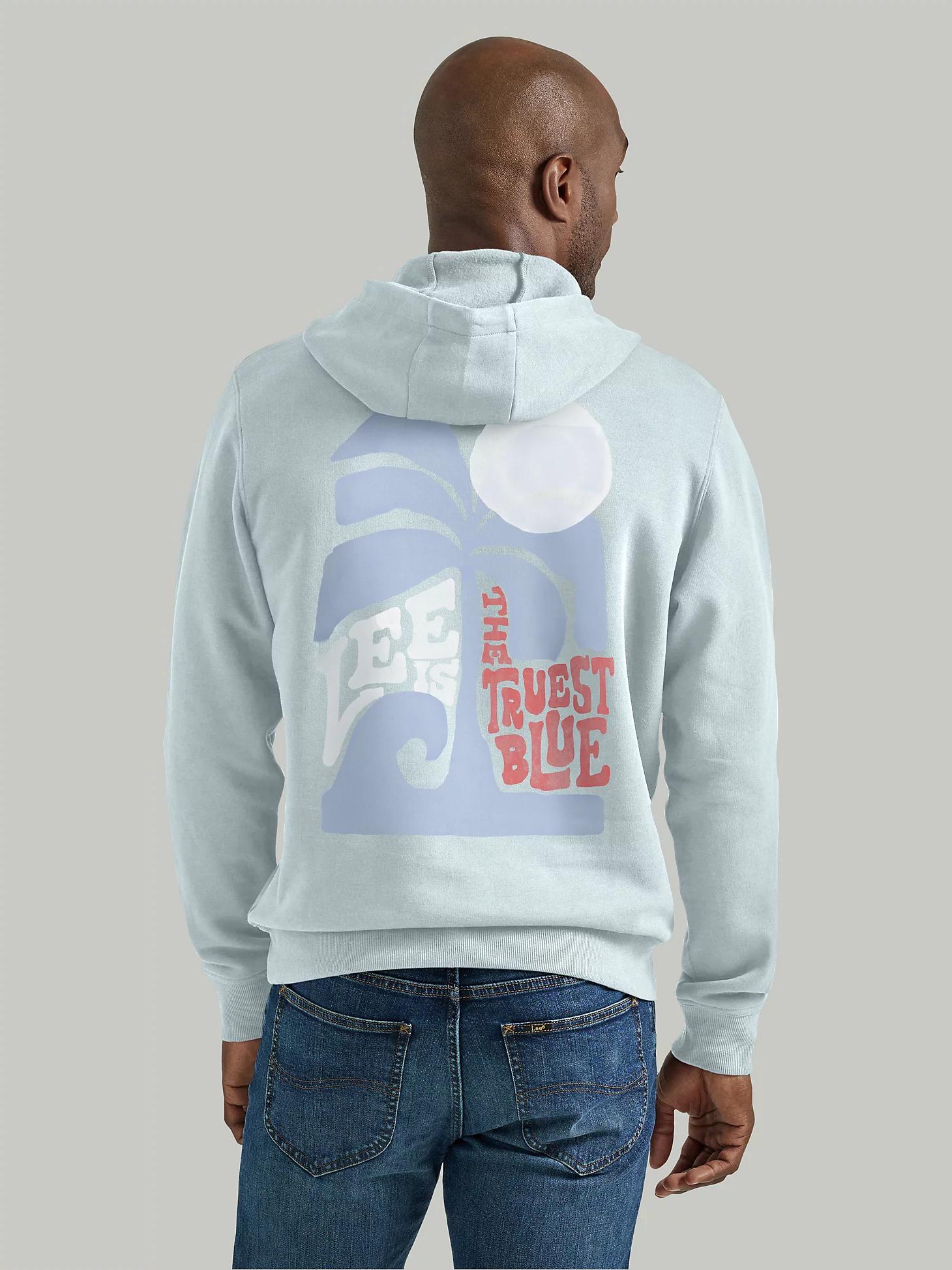 Men's Truest Blue Relaxed Graphic Hoodie | Men's Tops & Tees | Lee® Product Image
