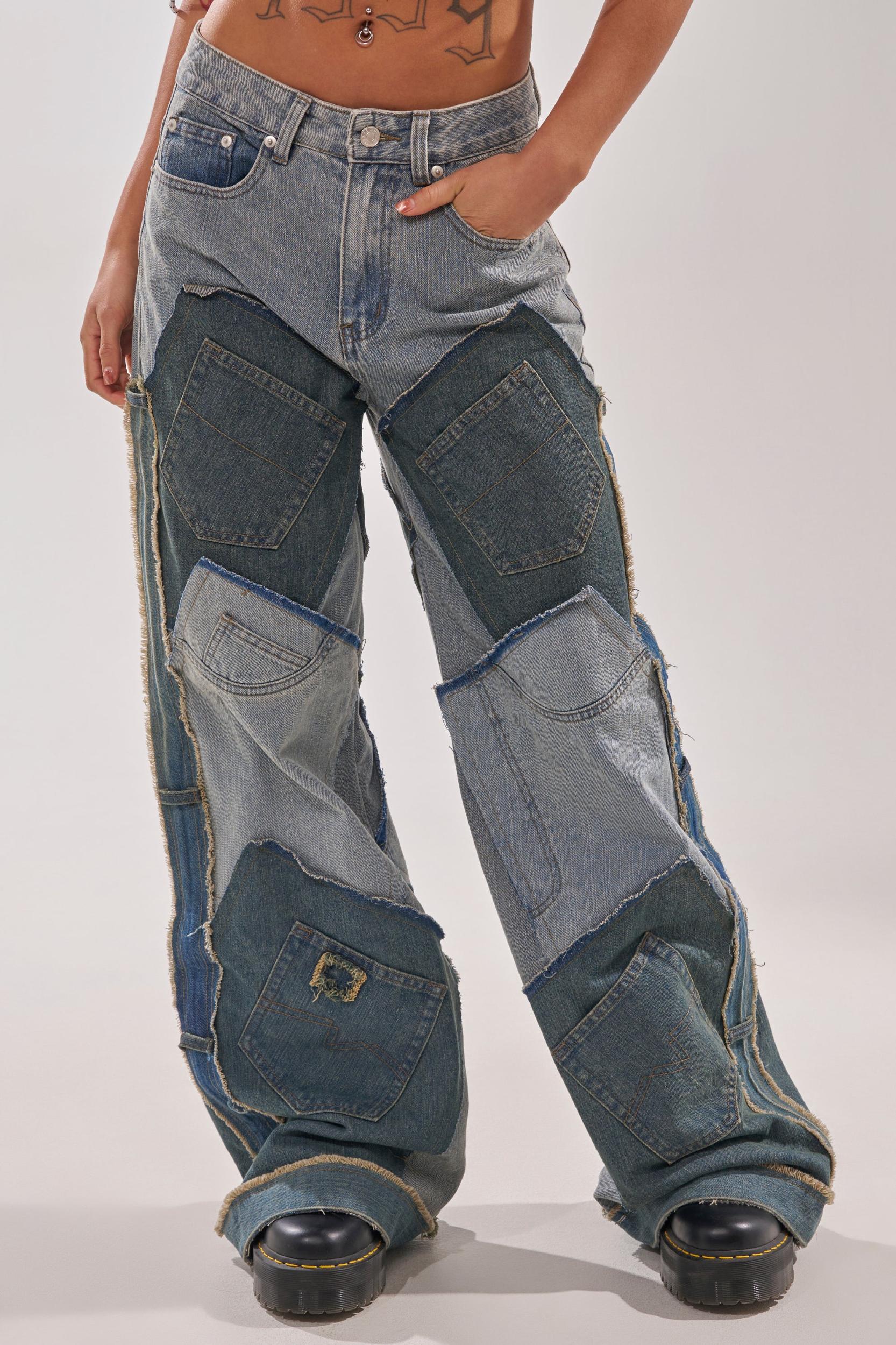 ALL THAT WIDE LEG DENIM JEANS Product Image