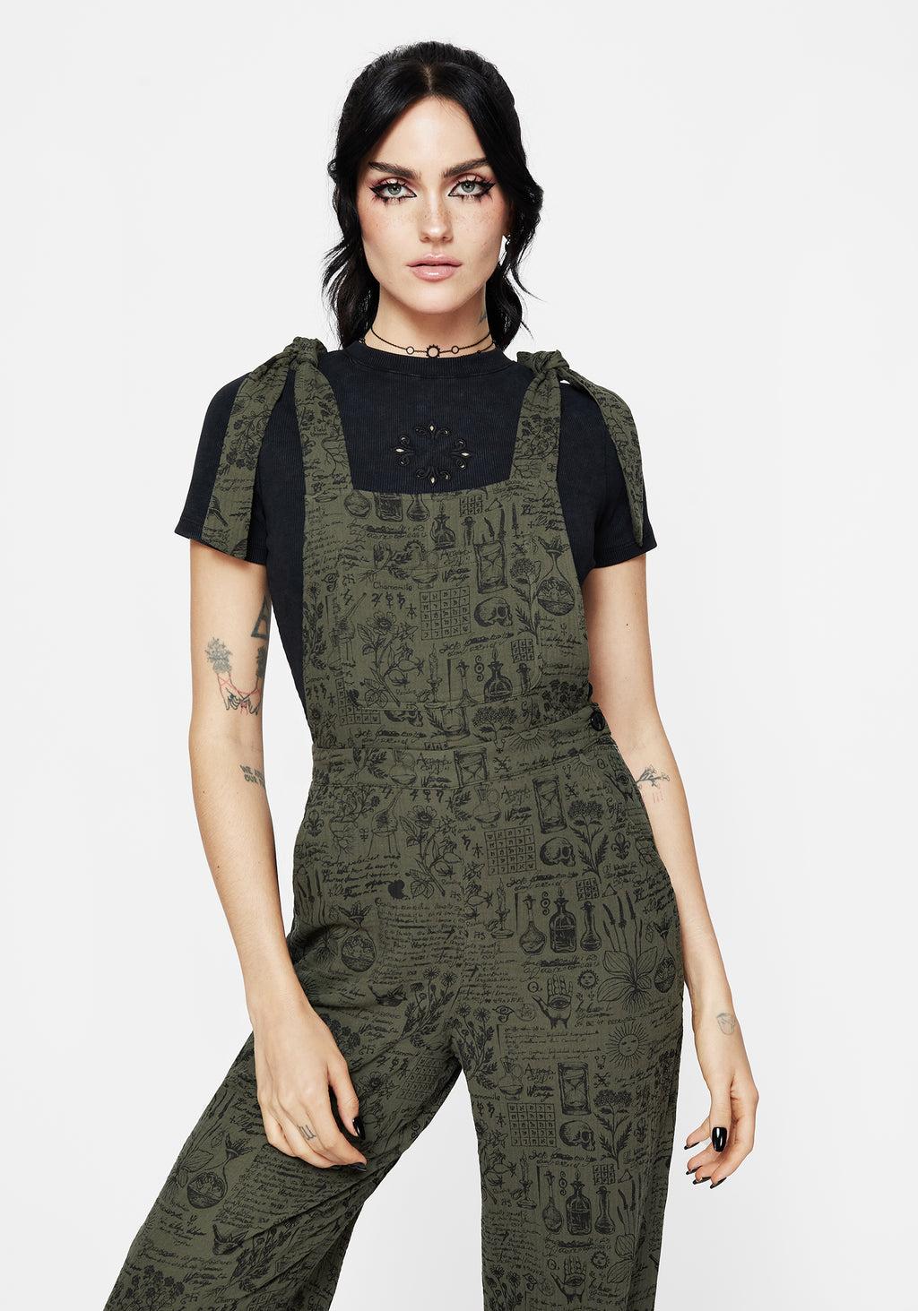 Taddea Cotton Relaxed Tie Detail Jumpsuit Product Image