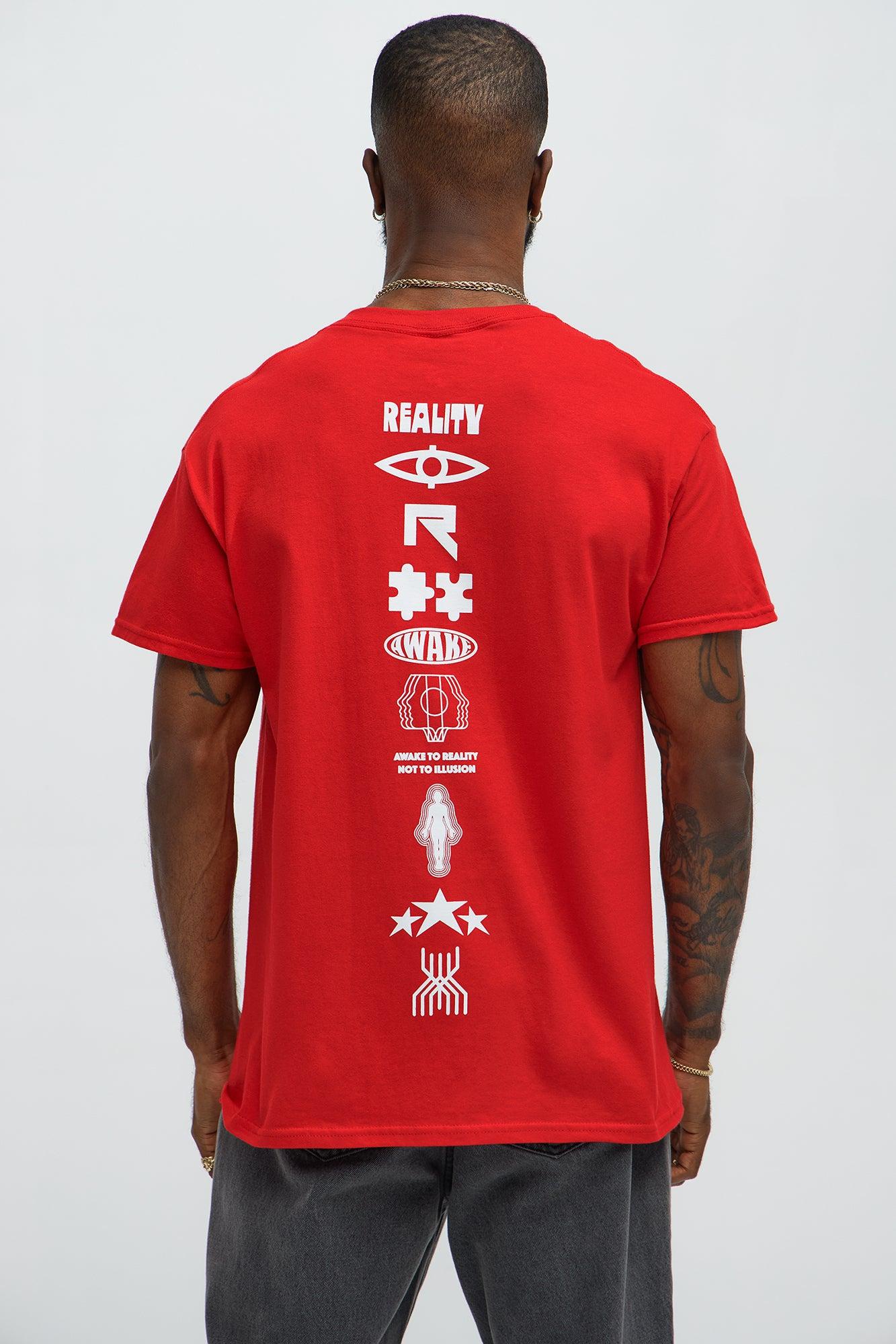 Reality Symbols Short Sleeve Tee - Red Male Product Image
