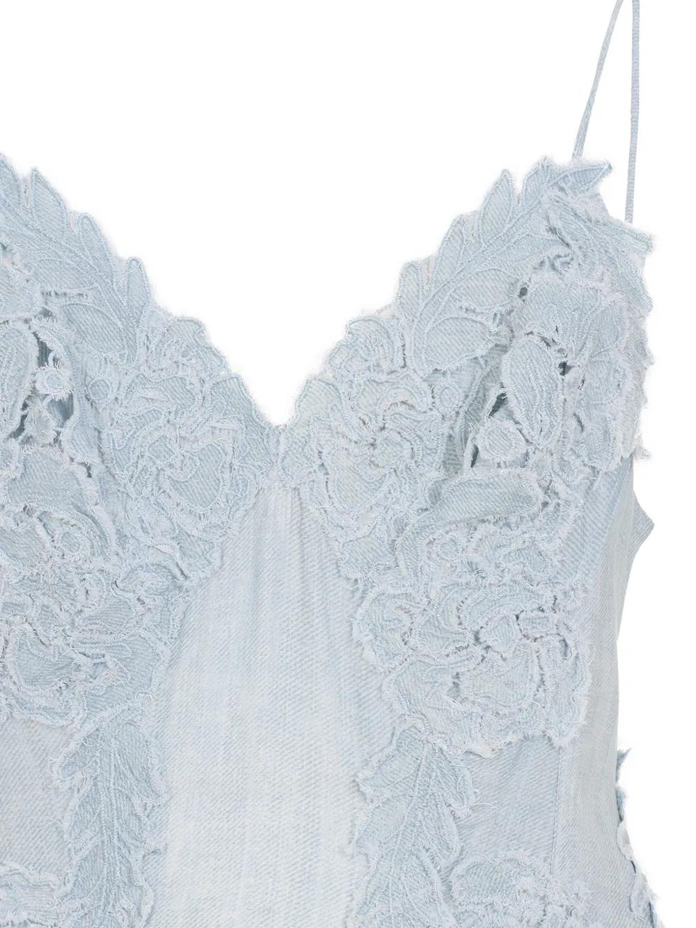 lace-appliqué maxi dress Product Image