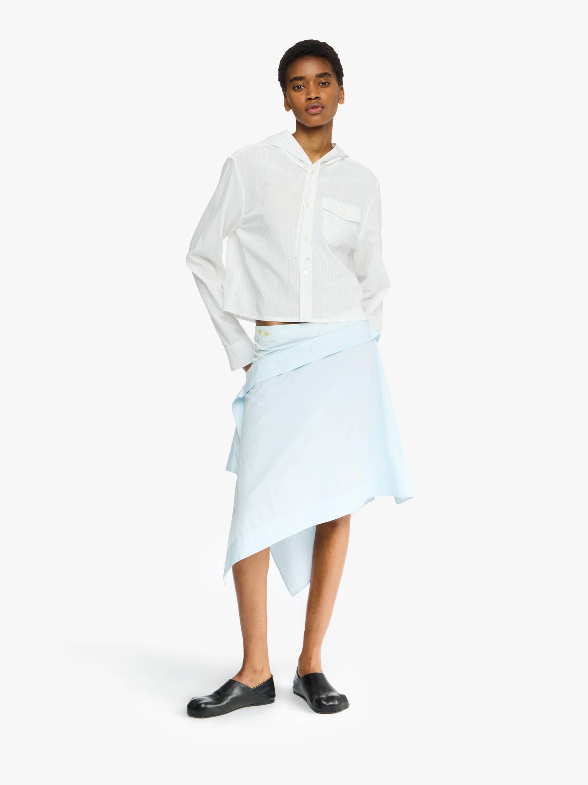 CROPPED HOODED SHIRT Product Image