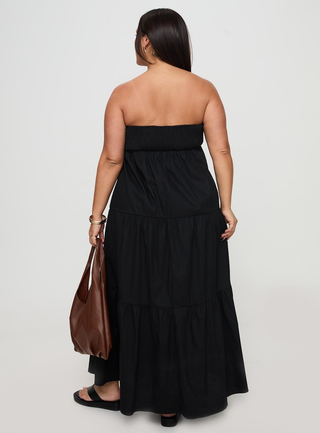 Osment Maxi Dress Black Curve Product Image