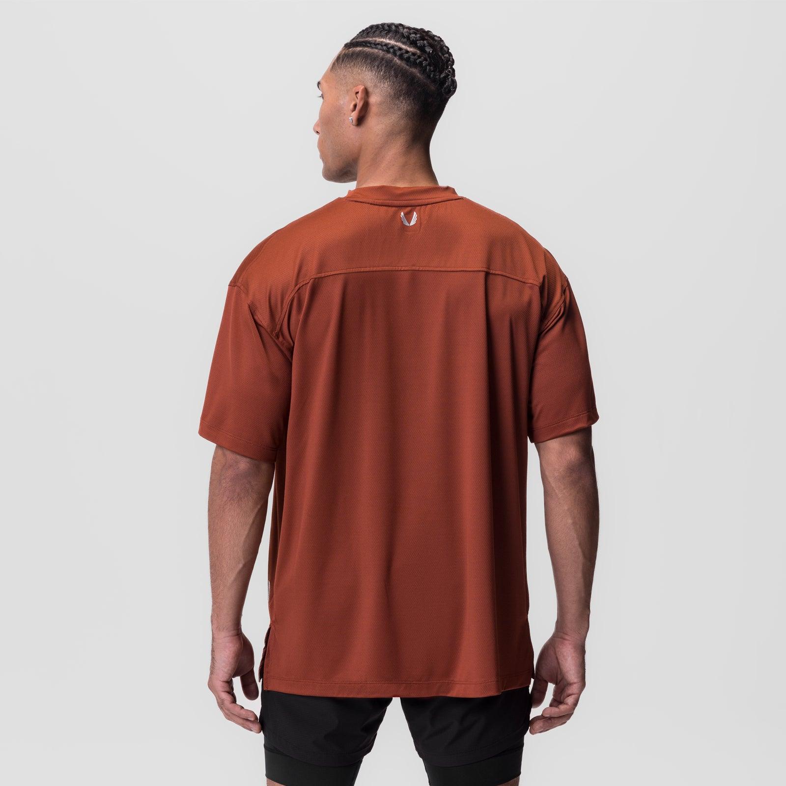 0822. AeroSilver® Oversized Tee - Brick "Box Logo" Product Image