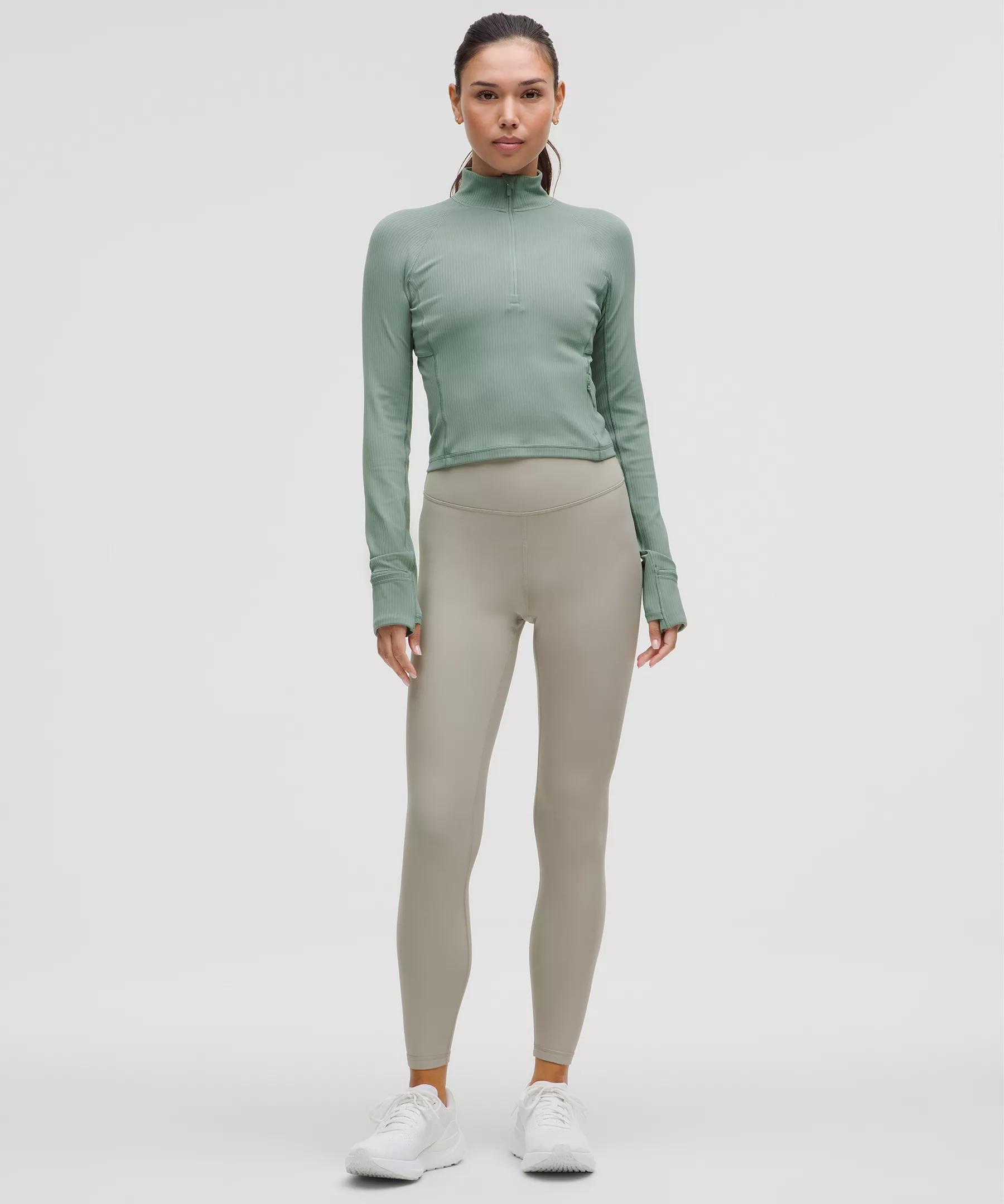 It's Rulu Ribbed Cropped Half Zip *Updated Product Image