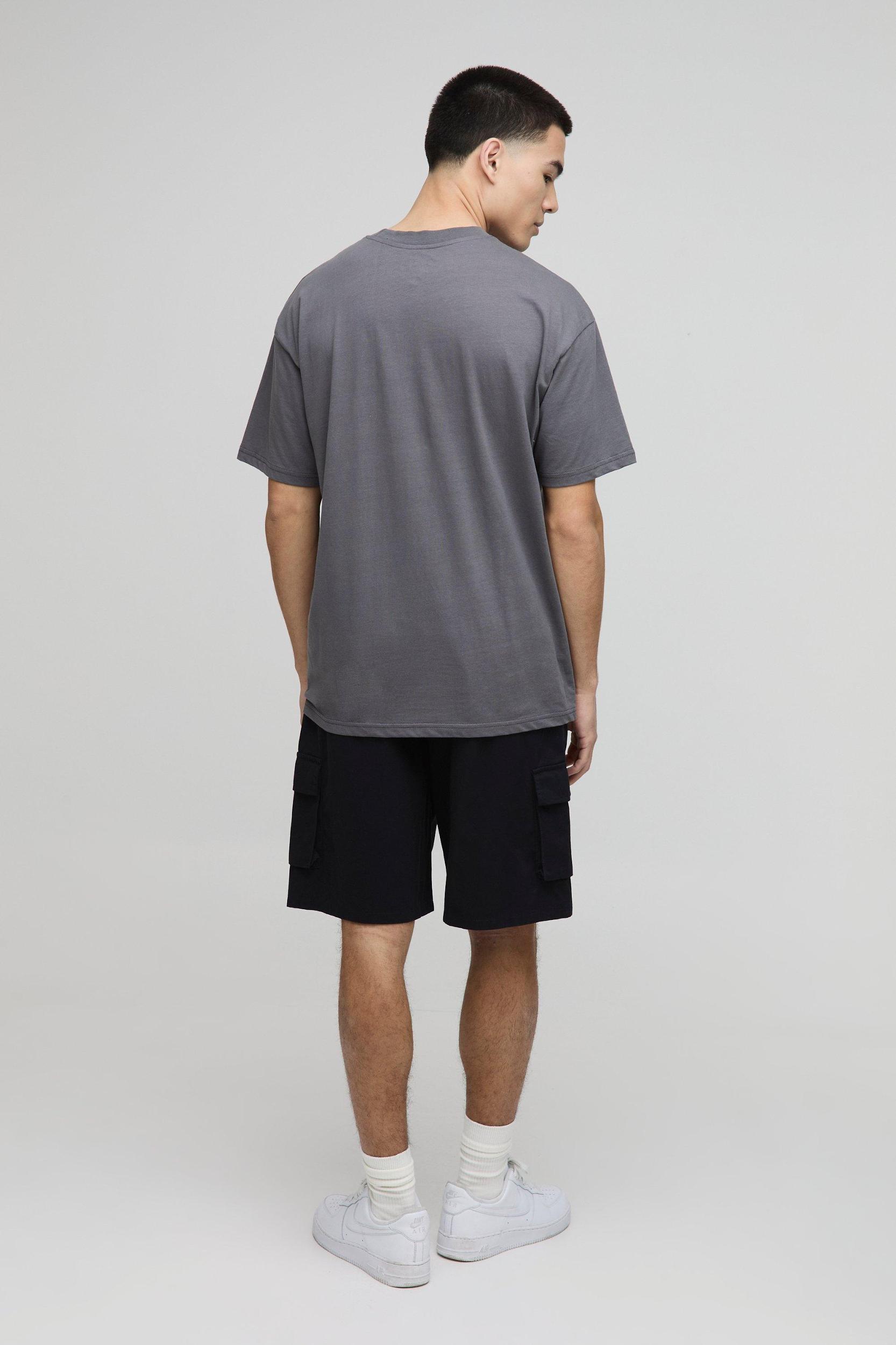 Fixed Waist Baggy Cargo Twill Shorts | boohooMAN USA Product Image