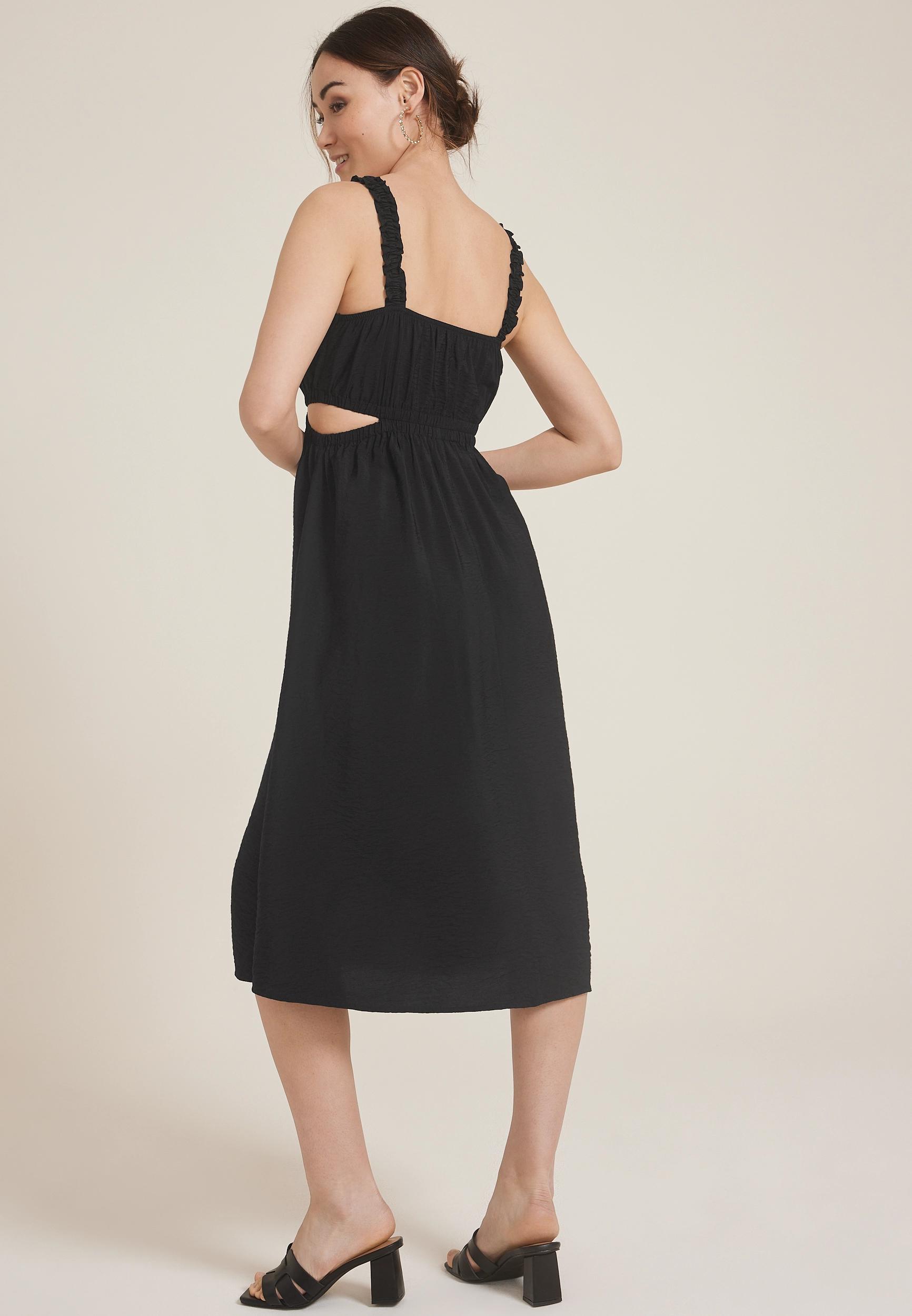Bare Side Cut Out Midi Dress Product Image