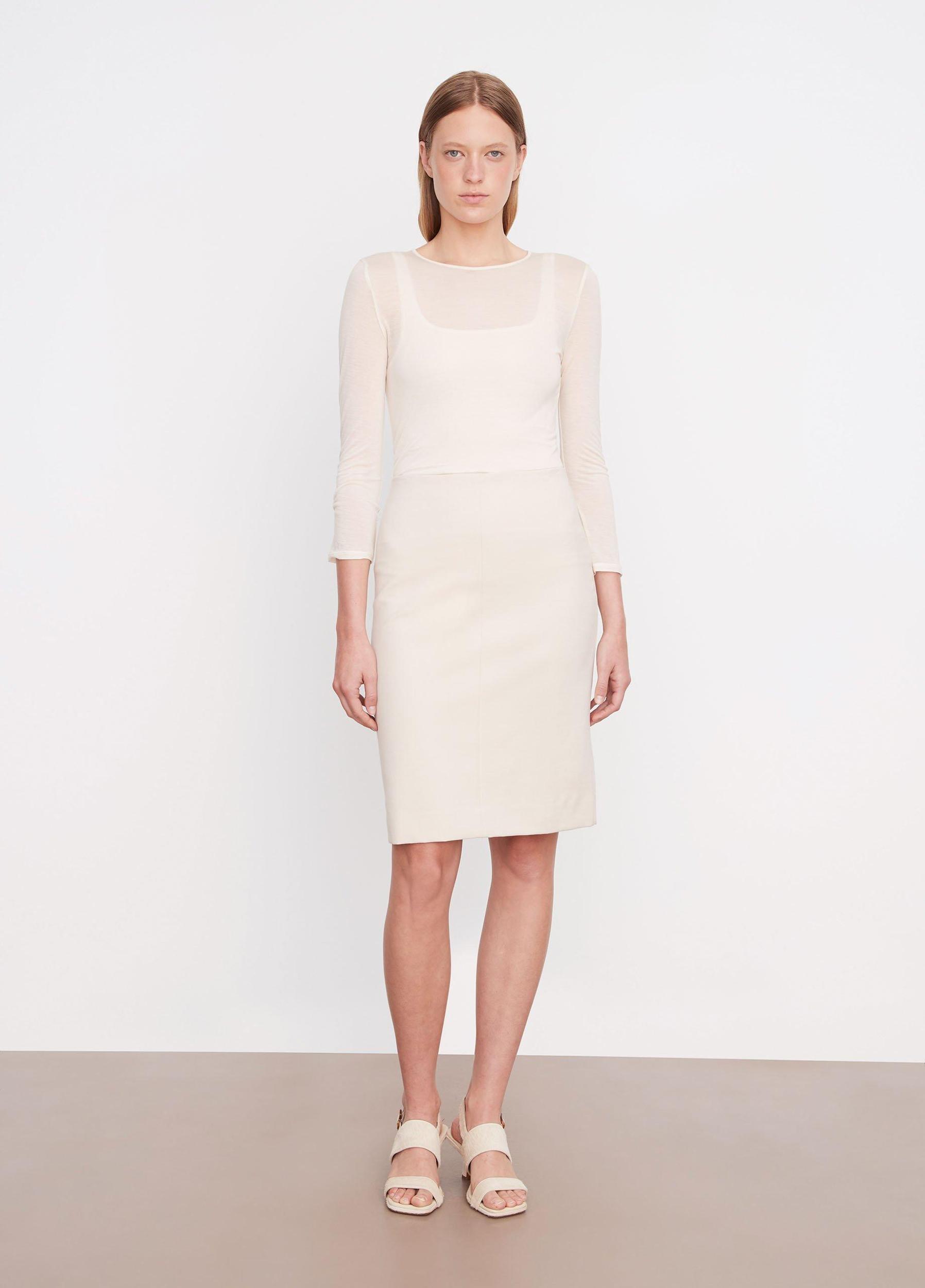 Seamed-Front Pencil Skirt Product Image