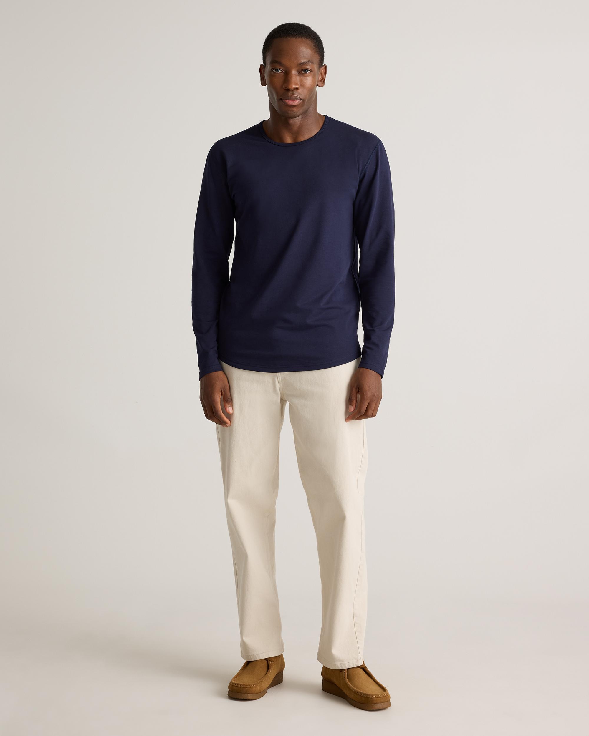 Quince | Men's Flex Curve Long Sleeve T-Shirt Cotton Product Image