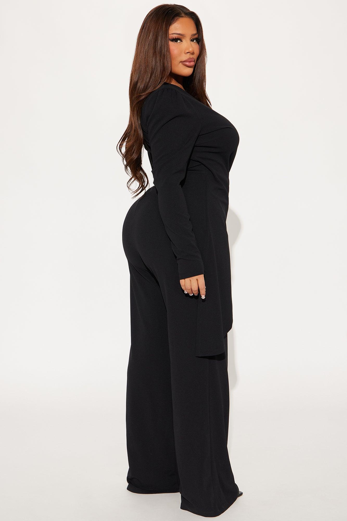 Bodes Well Blazer Jumpsuit - Black Product Image