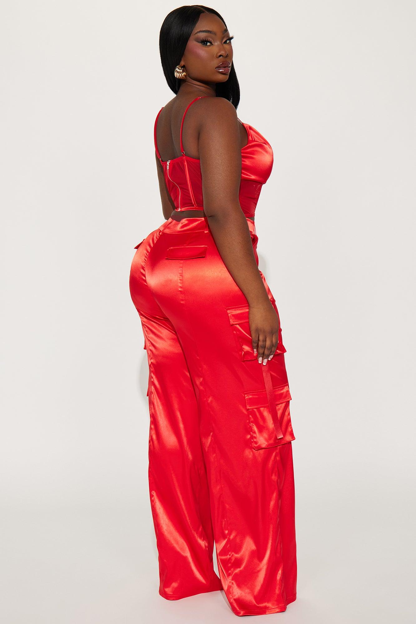 No Jealousy Pant Set - Red Product Image