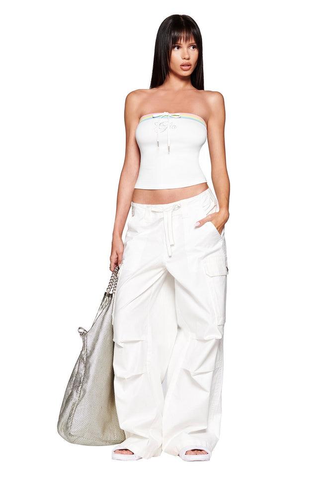 NIJI BOOB TUBE - WHITE Product Image