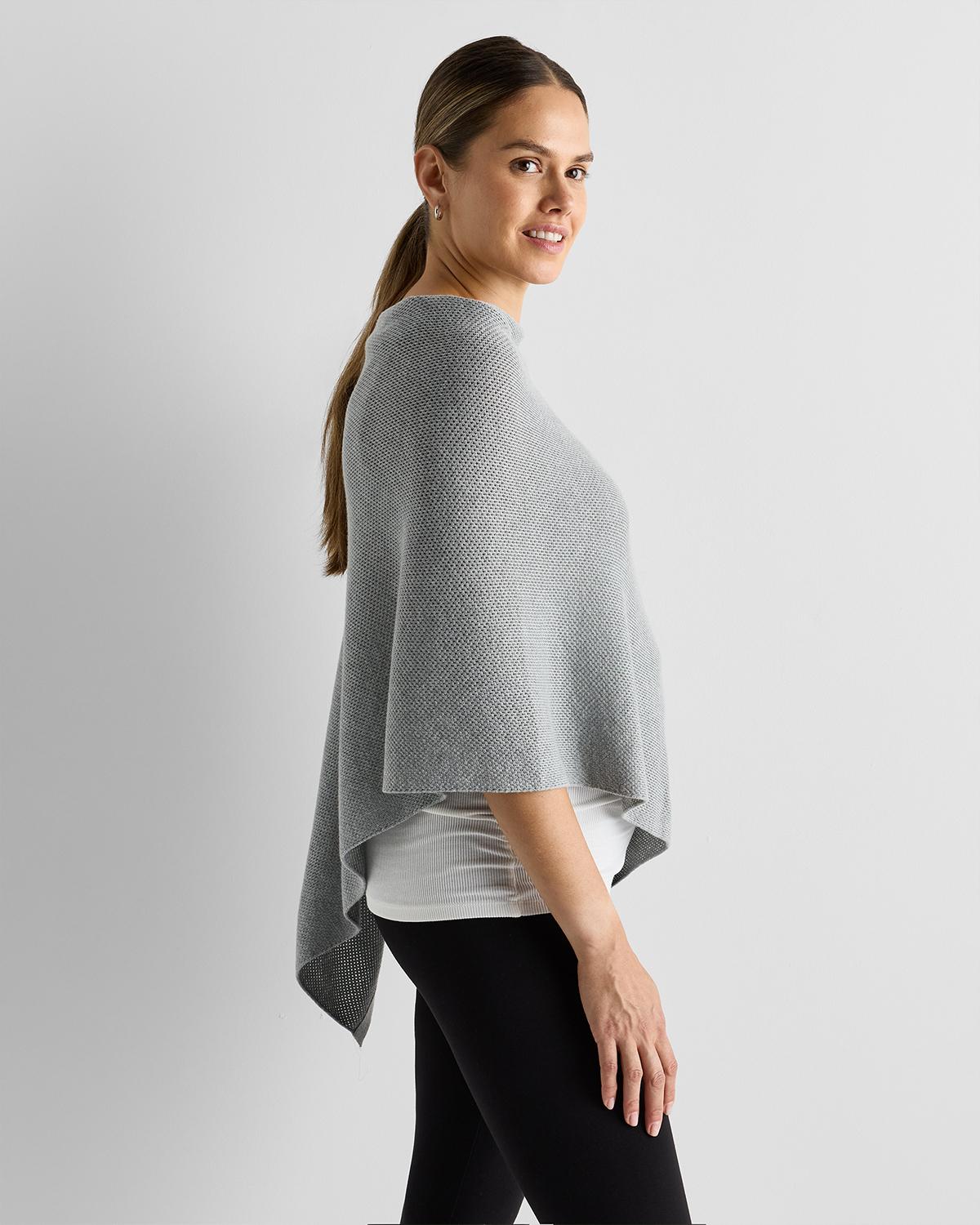 Quince | Women's Lightweight Cotton Cashmere Nursing Shawl Organic Cotton Product Image