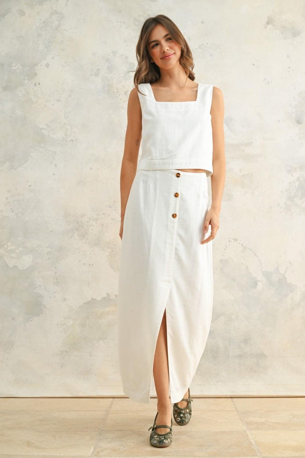 Maxi Skirt with Front Slit Product Image