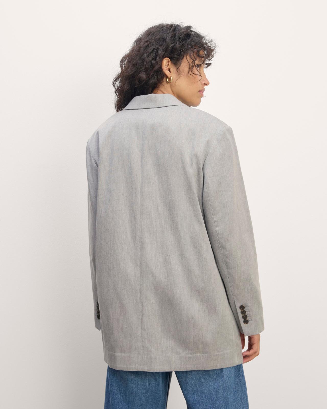 Womens Double-Breasted Blazer in Buttersmooth by Everlane in Heather ST-Shirtl, Size 0 Product Image