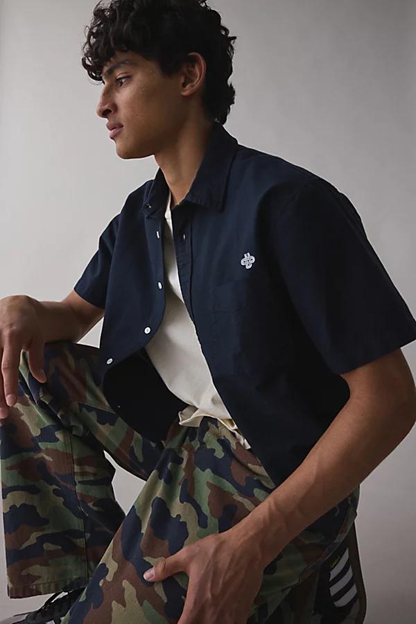 Urban Outfitters UO Solid Cutoff Oxford Shirt Top Mens at Urban Outfitters Product Image