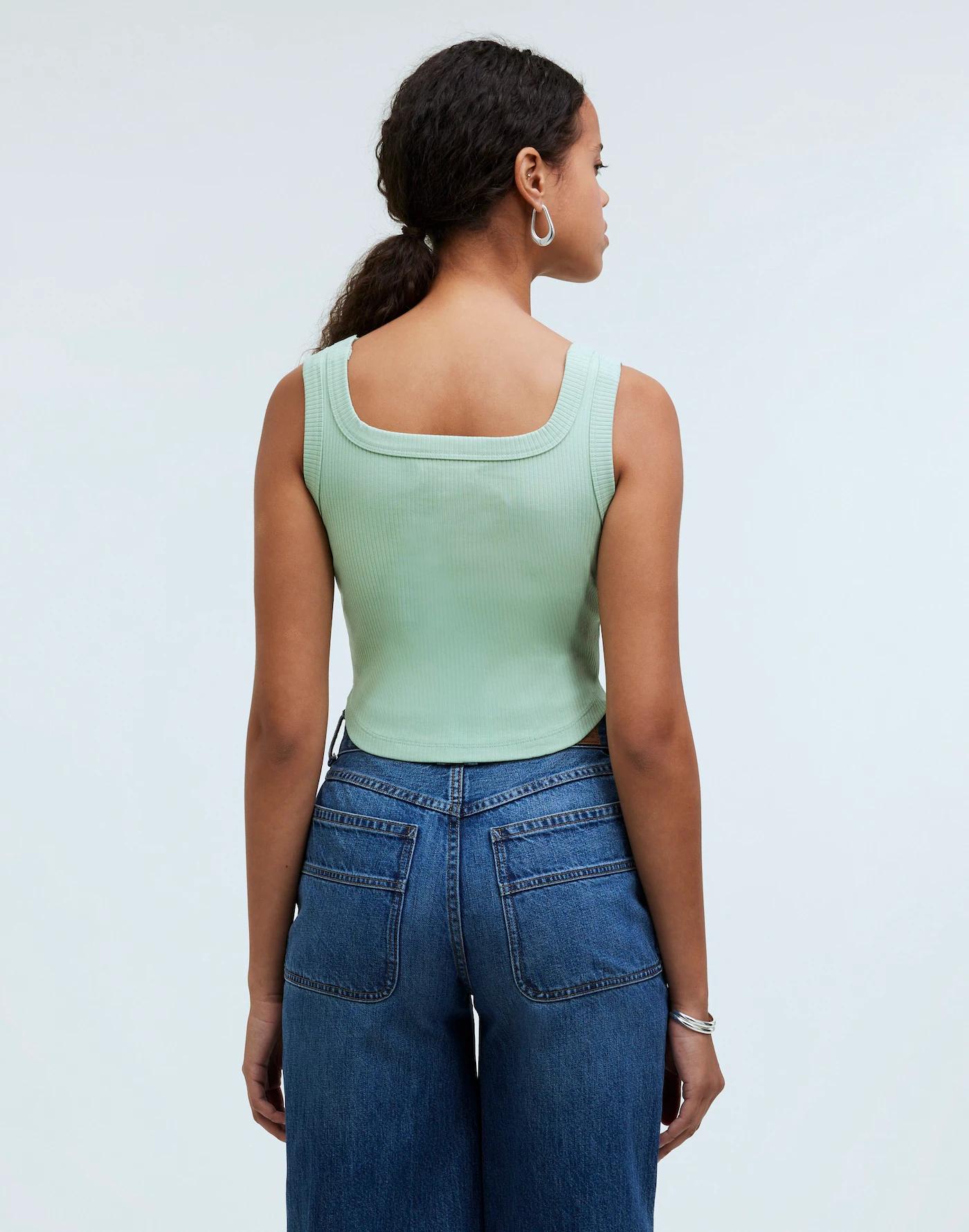 The Tailored Crop Tank in Sleekhold Product Image