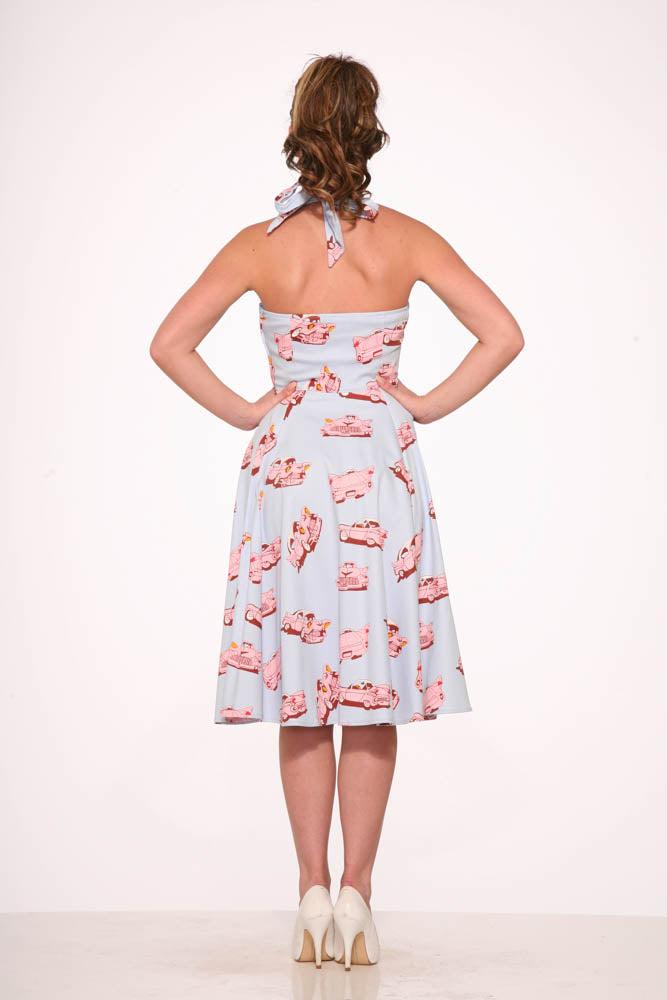 Car Hop Halter Swing Dress Product Image