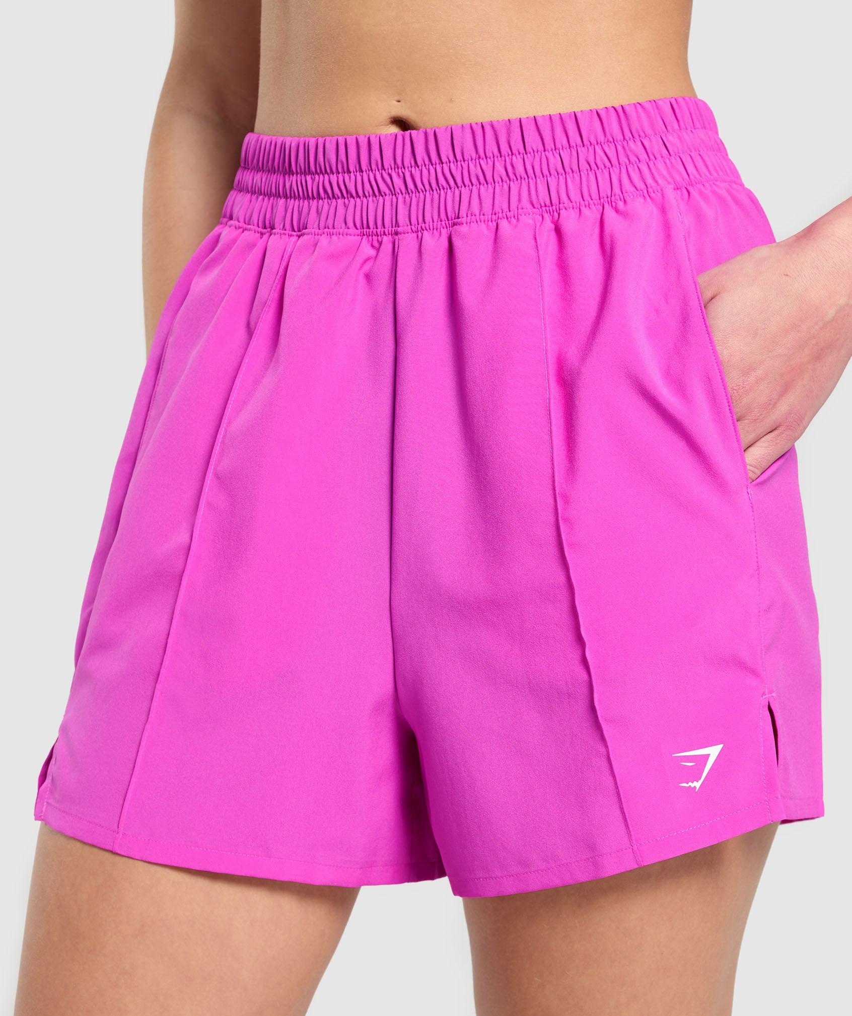 Gymshark Pintuck Shorts - Vibrant Pink Female Product Image