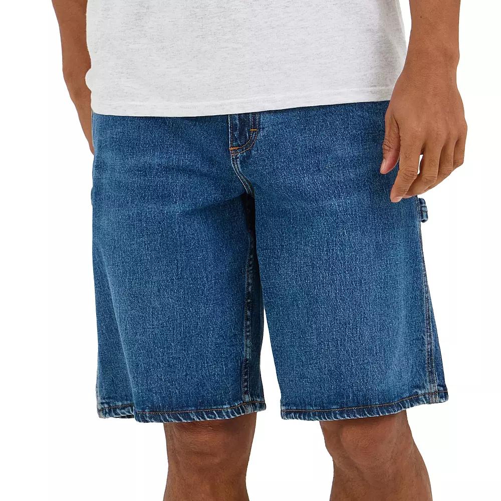 Men's Lee® 11-Inch Workwear Carpenter Denim Shorts, Size: 30, Mid Dark Product Image