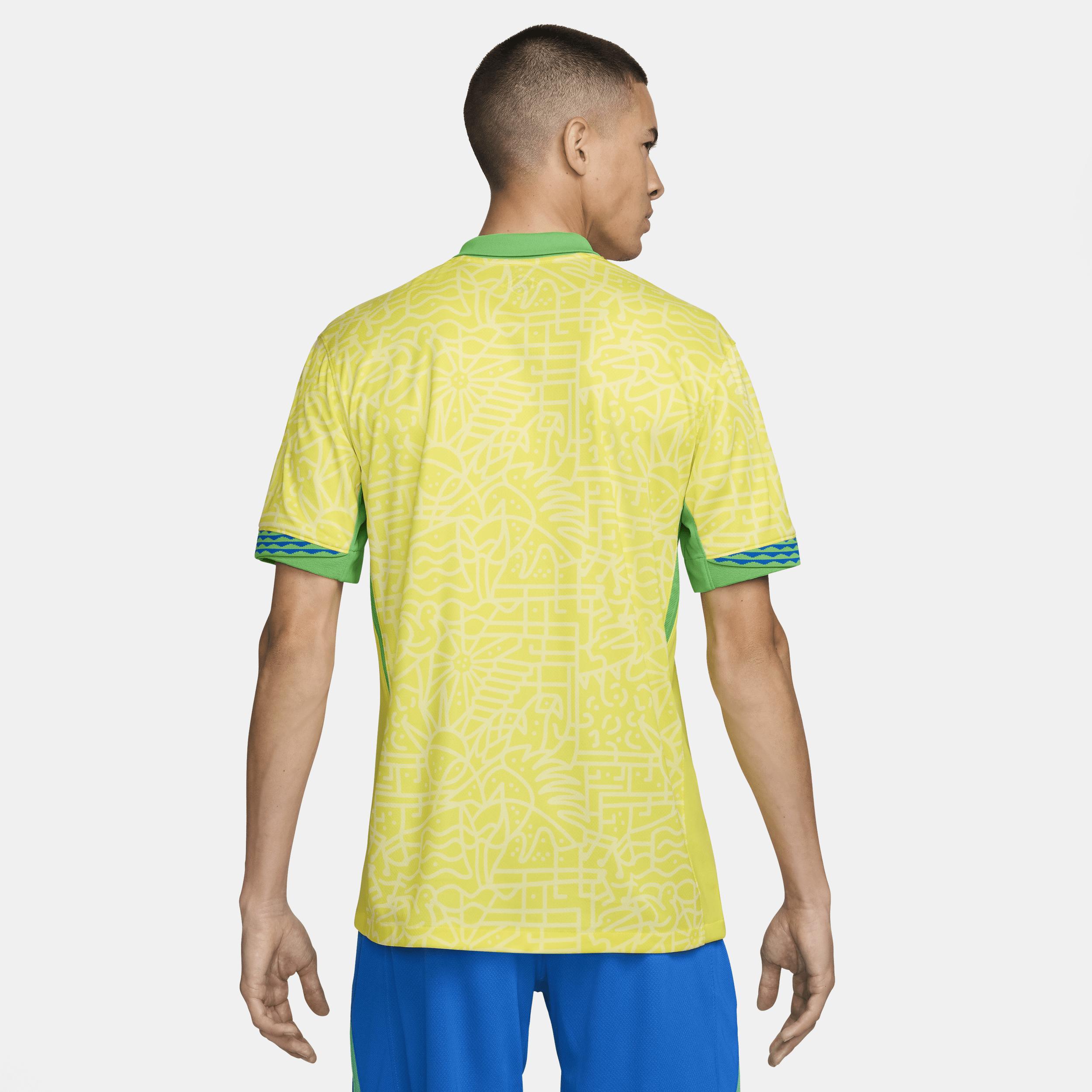 Brazil 2024 Stadium Home Nike Mens Dri-FIT Soccer Replica Jersey | FJ4284-706 Product Image