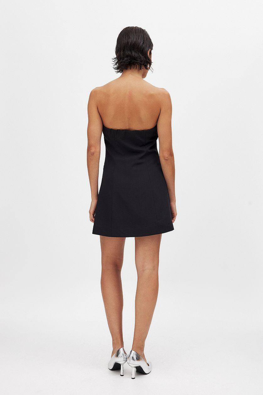 Button Front Tailored Mini Dress Product Image