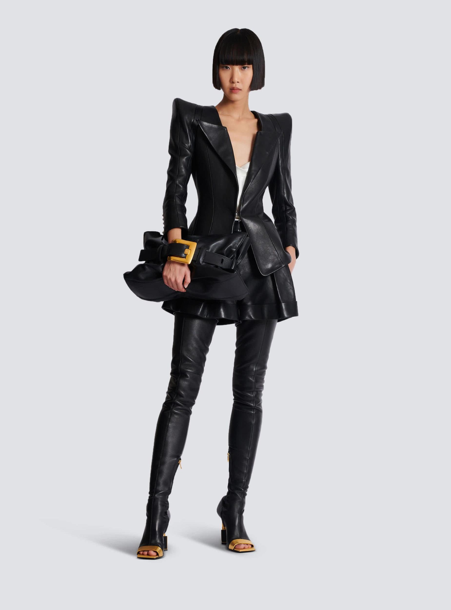 Fitted lambskin jacket Product Image