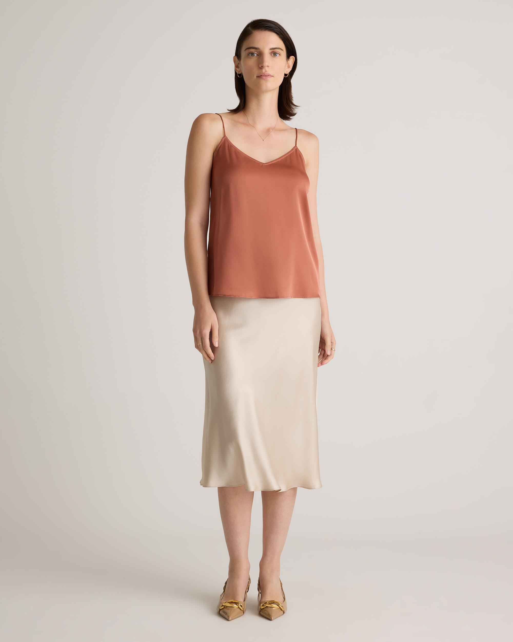 Quince | Women's Washable Stretch Silk V-Neck Cami Product Image