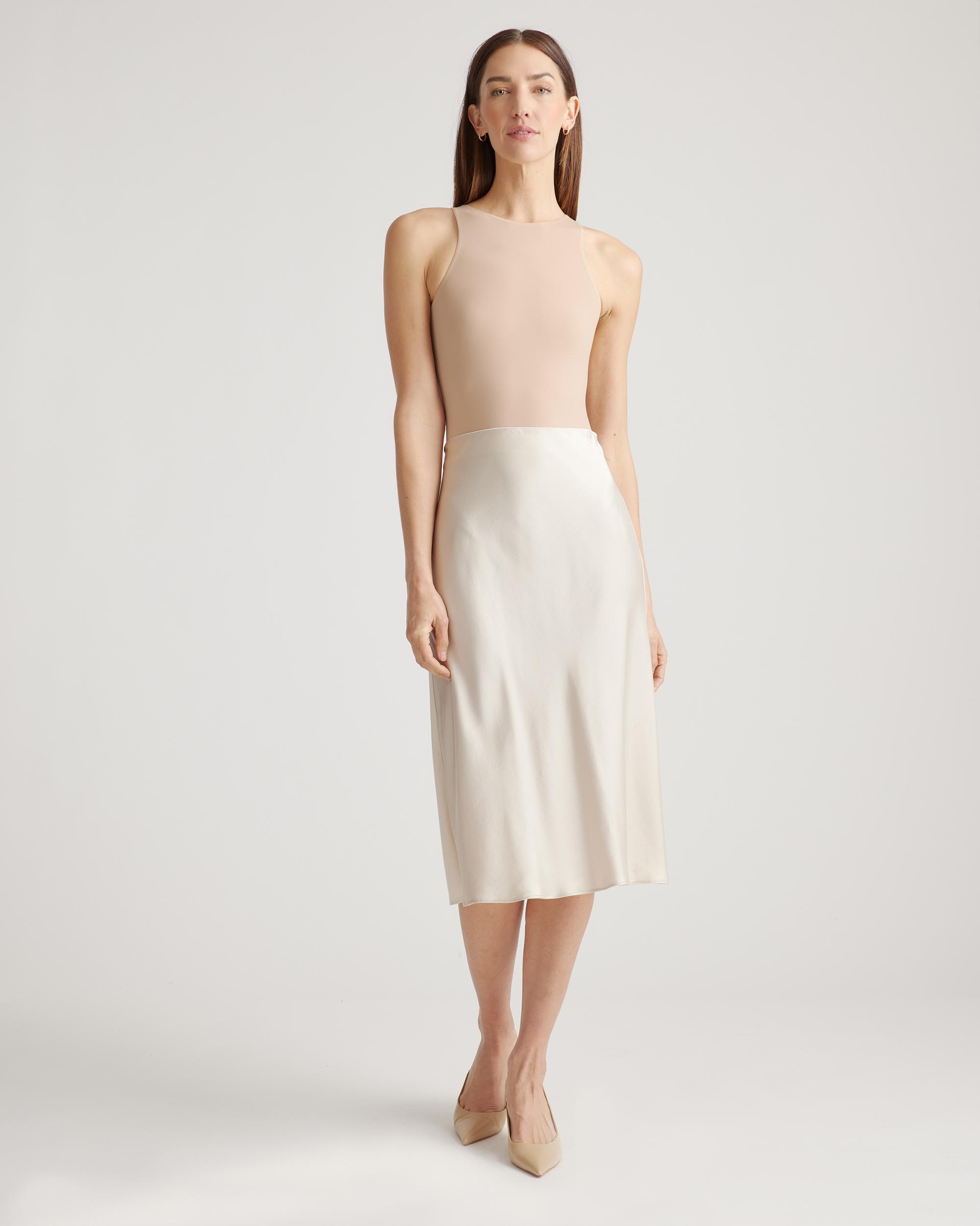 Quince | Women's Second Skin High Neck Bodysuit Nylon/Spandex Product Image