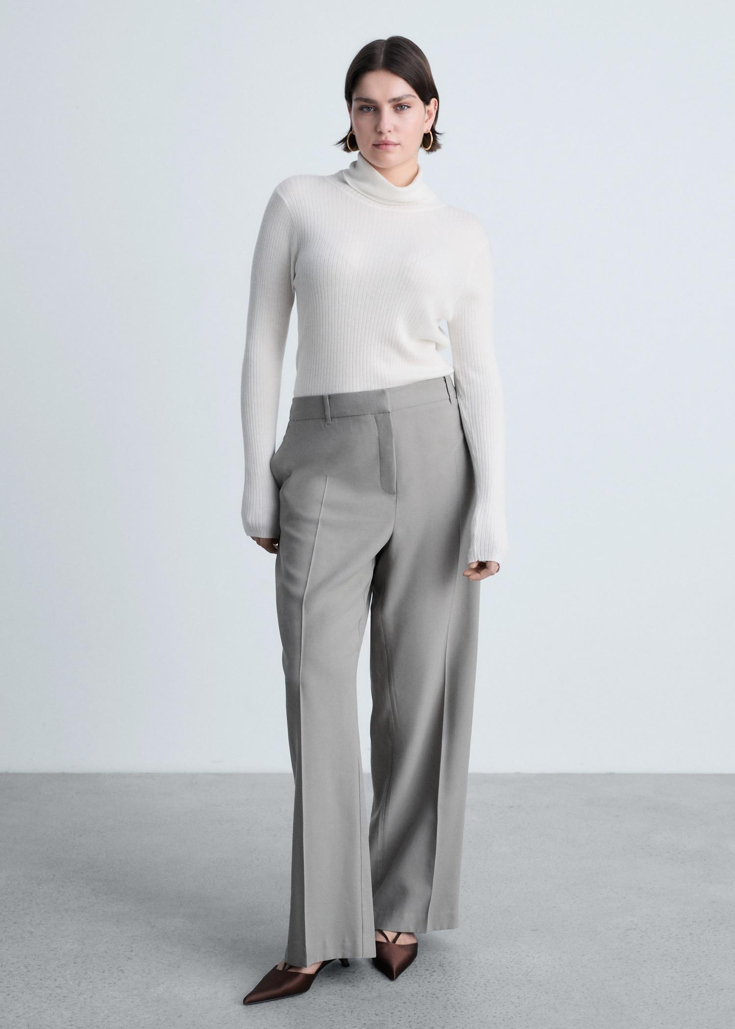 Wool blend turtleneck sweater - Women | MANGO USA Product Image