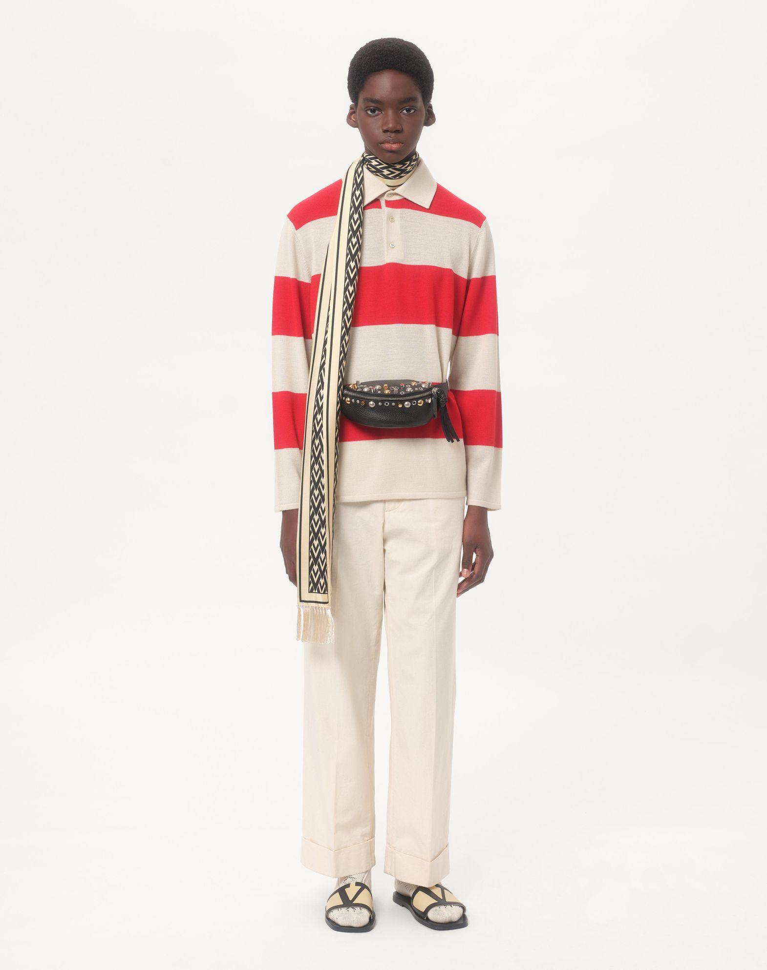 Valentino Garavani Nellcôte Belt Bag In Grainy Calfskin Product Image