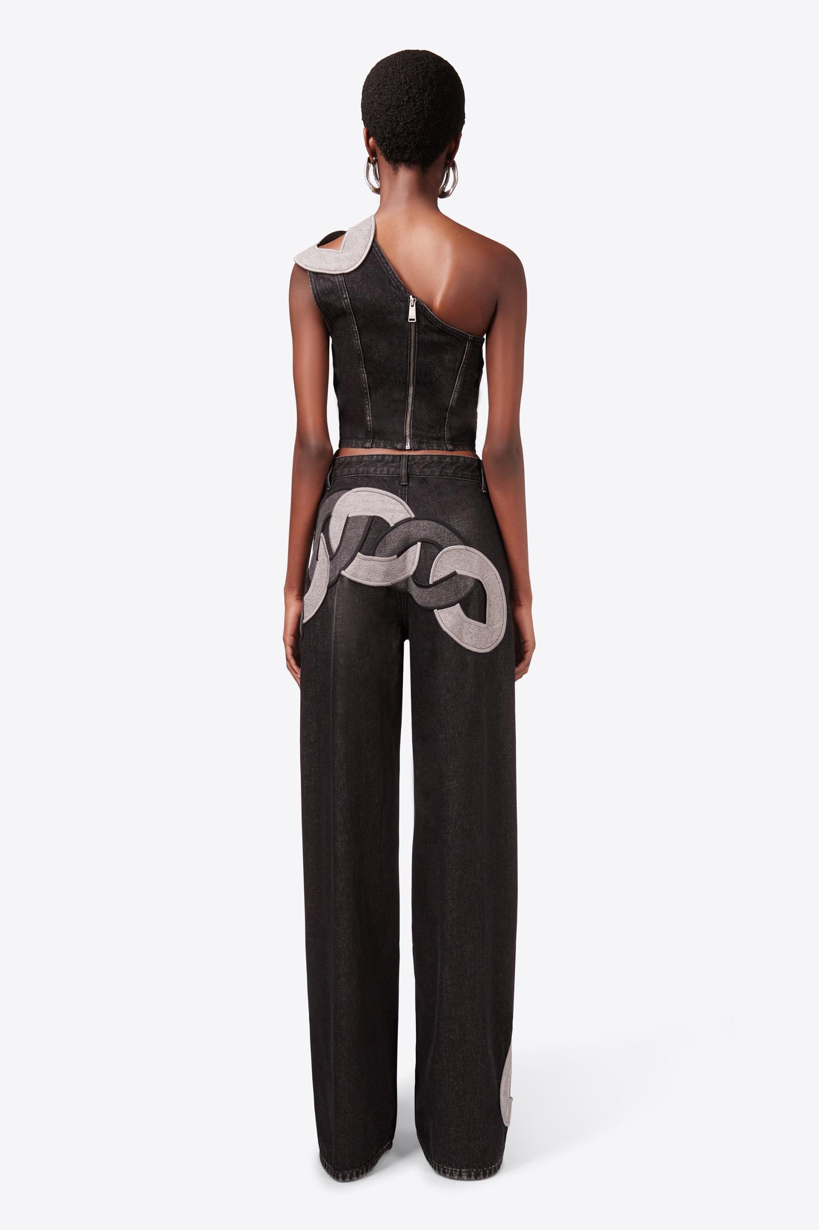 Chain Cutout Off Shoulder Top Product Image