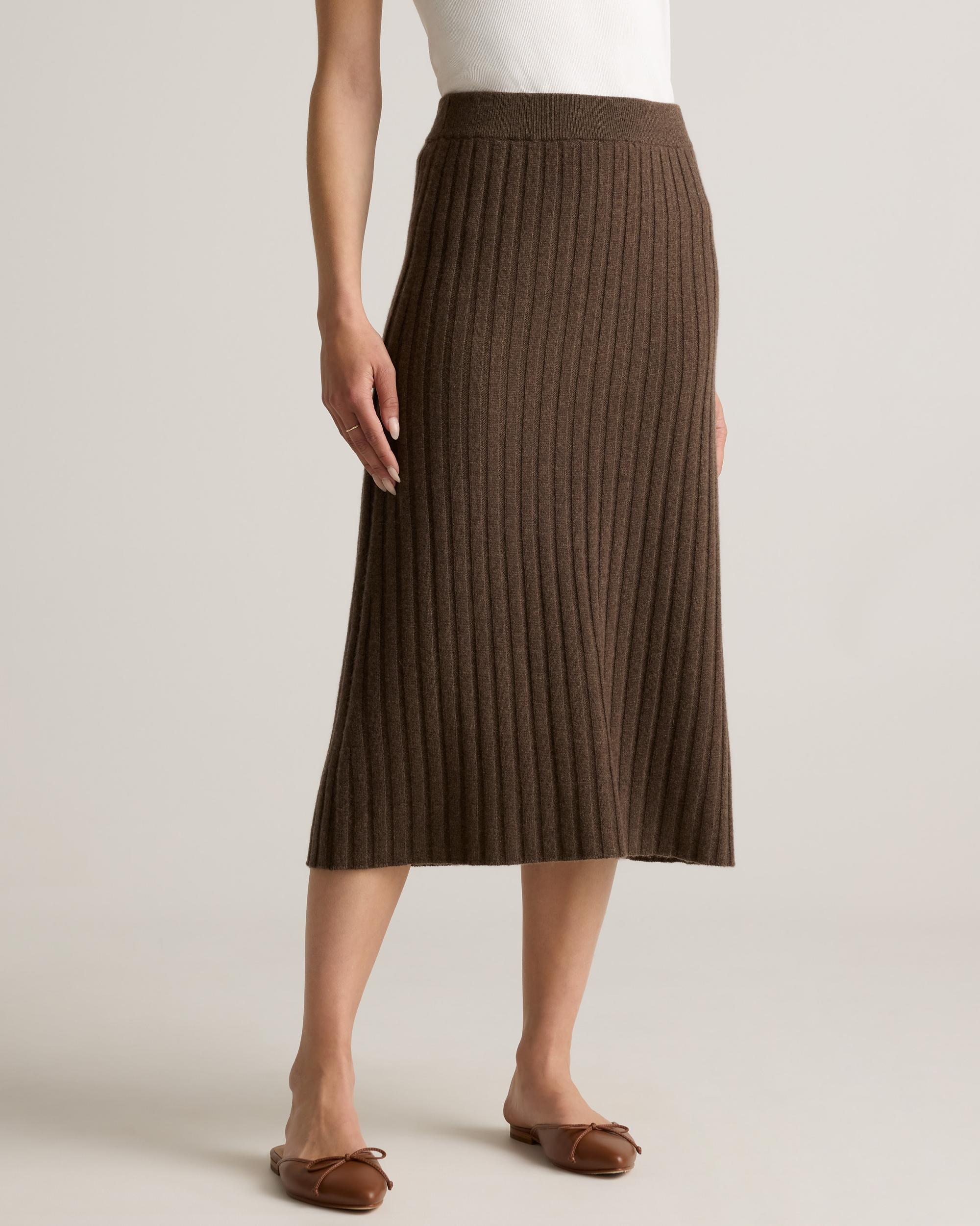 Quince | Women's Mongolian Cashmere Midi Skirt Product Image