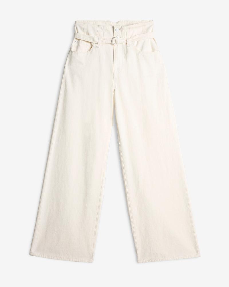 Linen Blend Belted Wide Leg Product Image