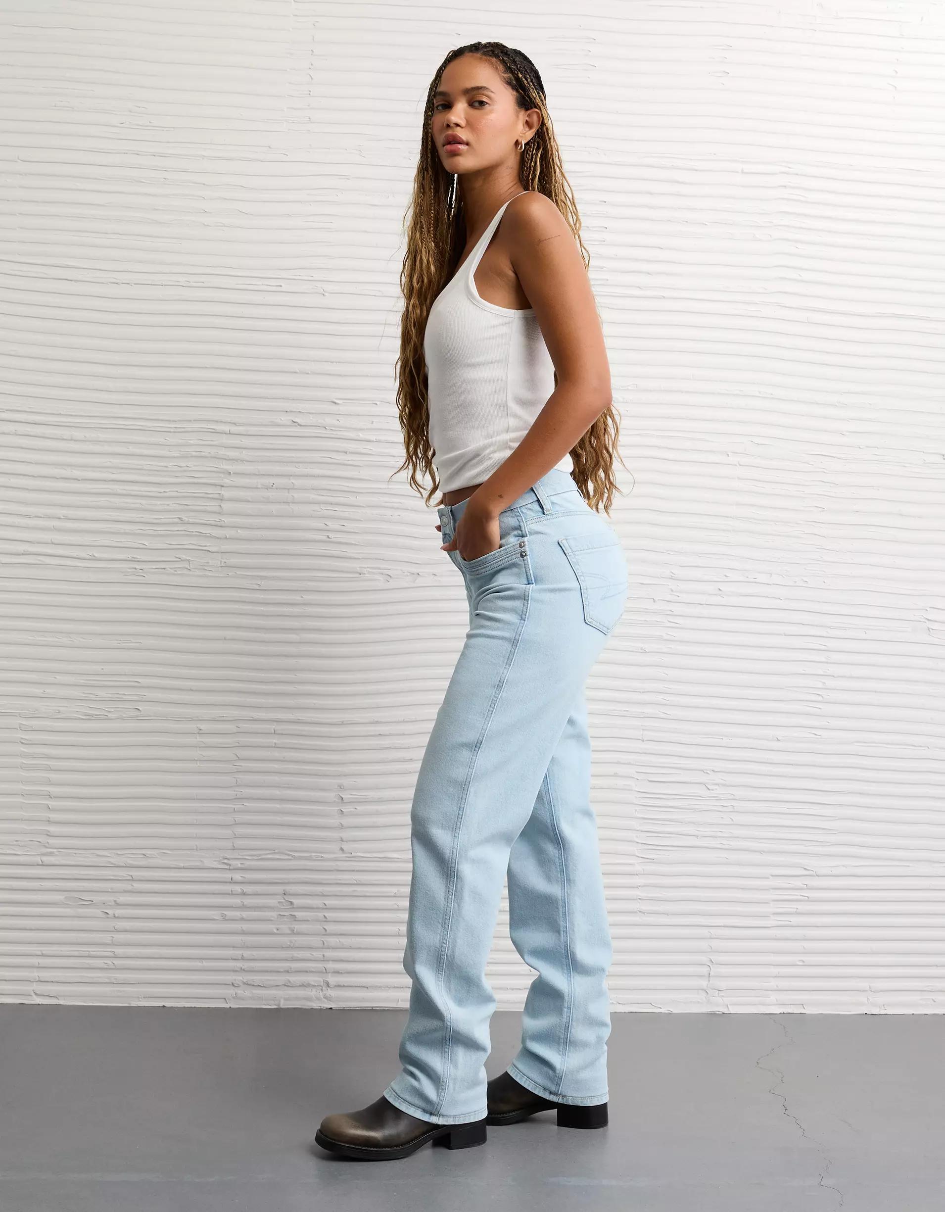 AE Stretch Curvy Straight Jean Product Image