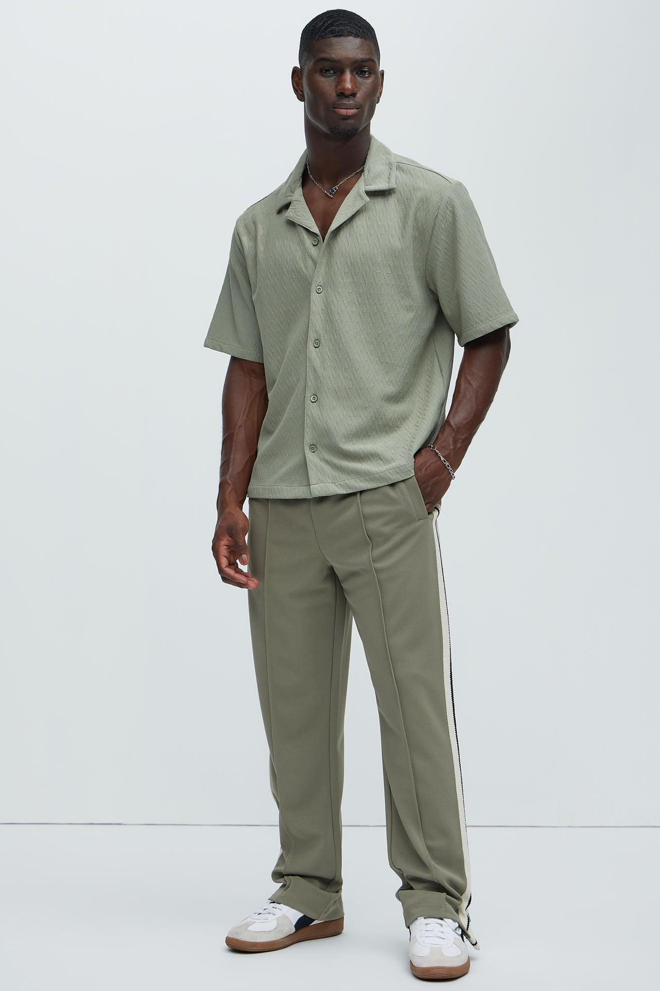 Wade Textured Shirt - Olive Product Image