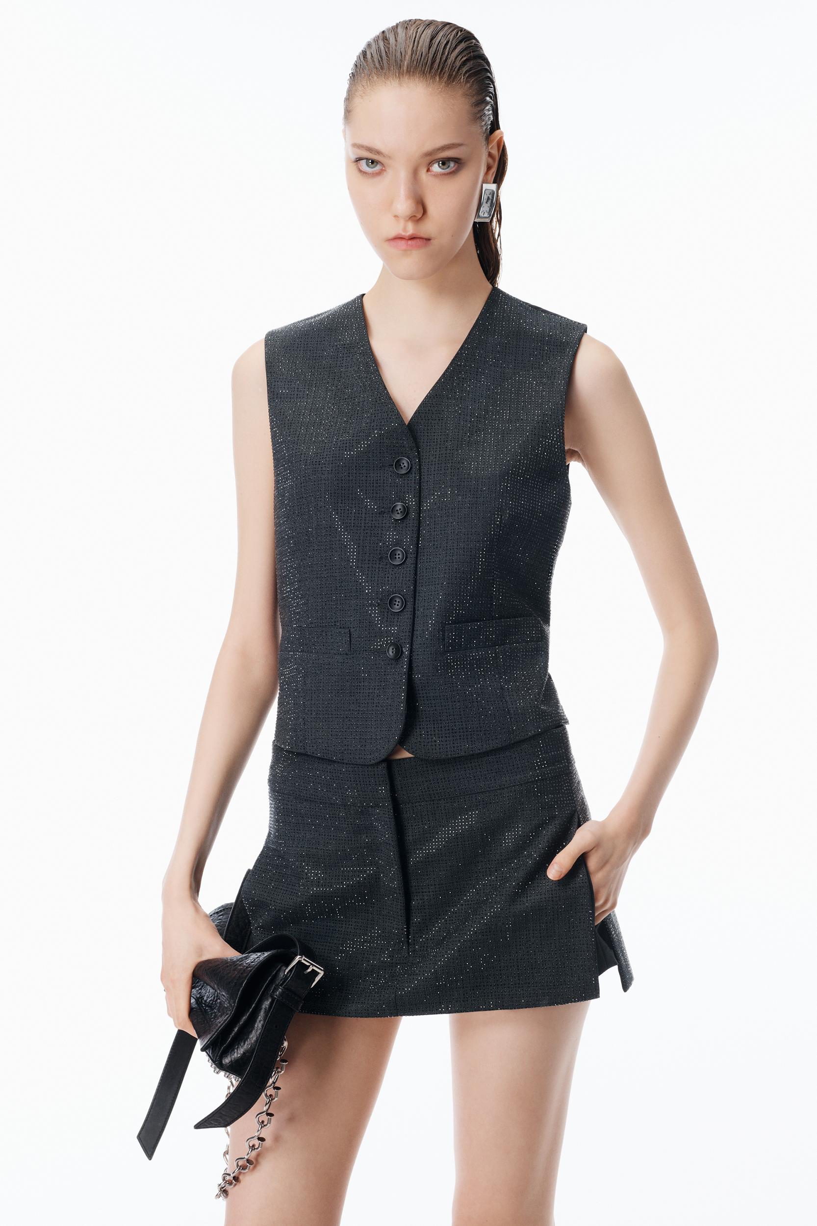 Tailored Vest In Wool Mohair Product Image