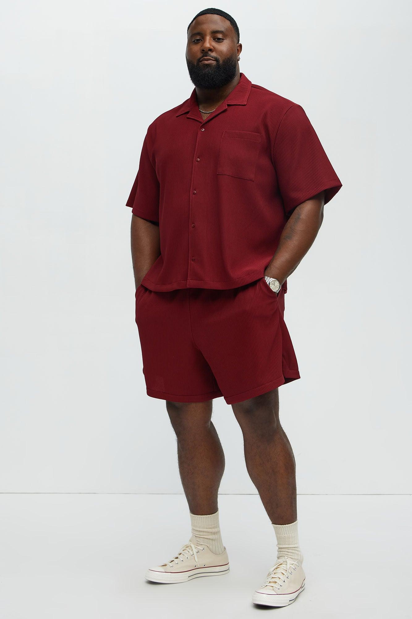 Show Up Basketball Short - Burgundy Male Product Image