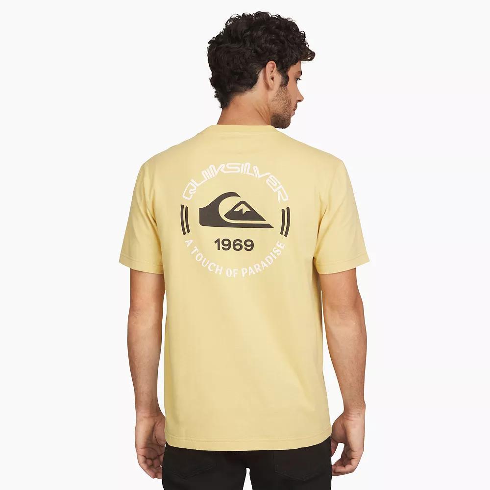 Men's Quiksilver Short Sleeve Graphic Tee, Size: Small, Honey Gold Product Image