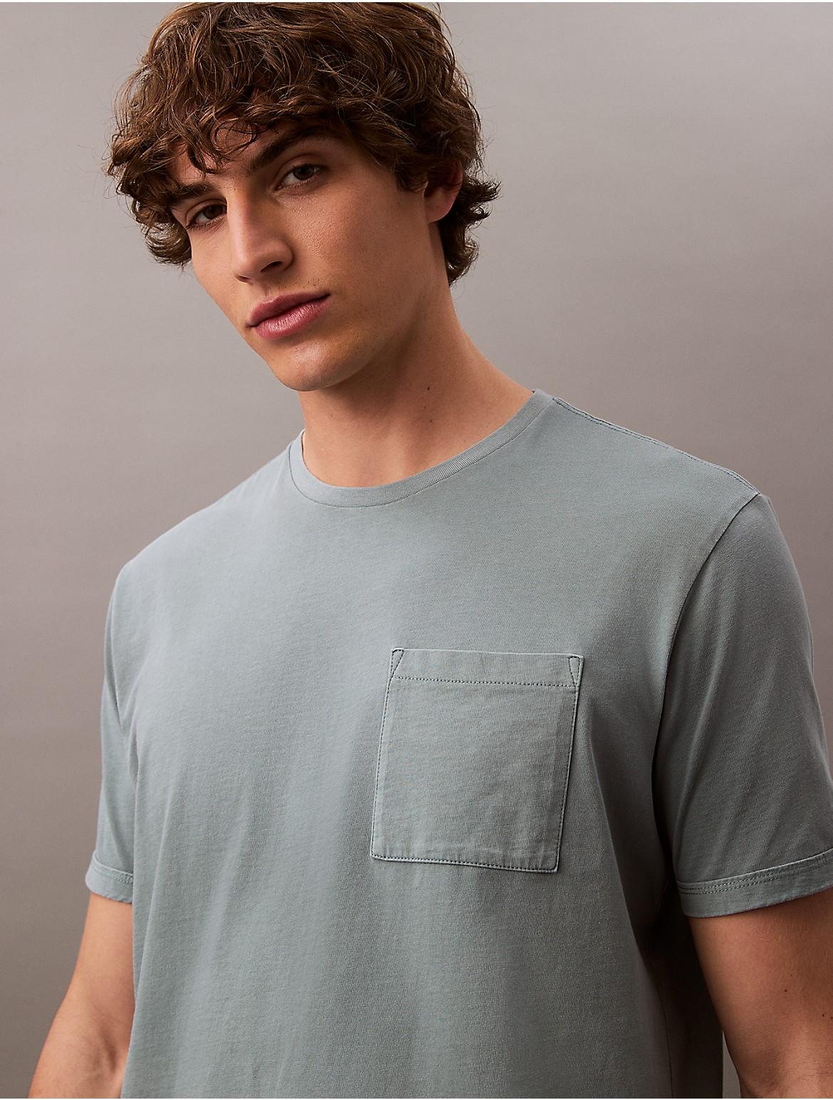 Calvin Klein Mens Cotton Pocket Classic T-Shirt - Grey Product Image