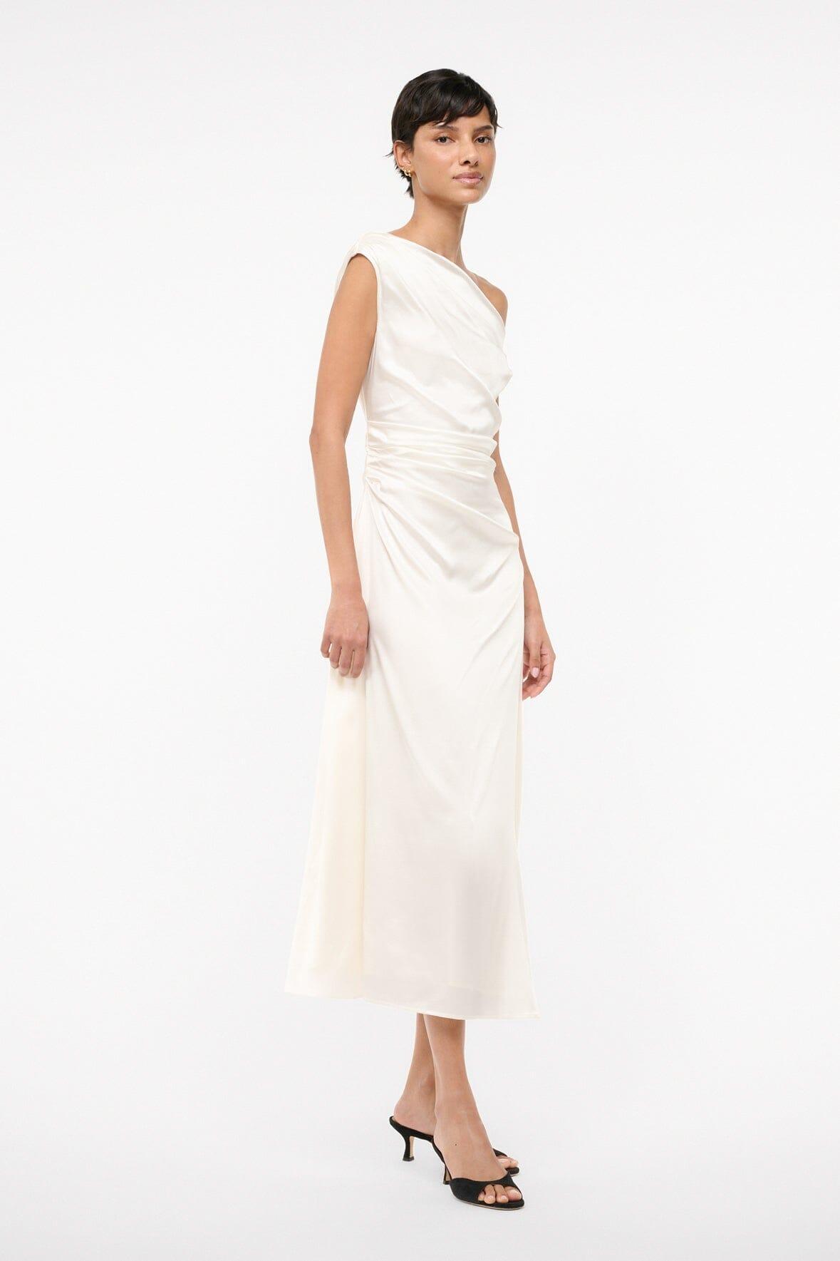 PHARE SILK DRESS | IVORY Product Image