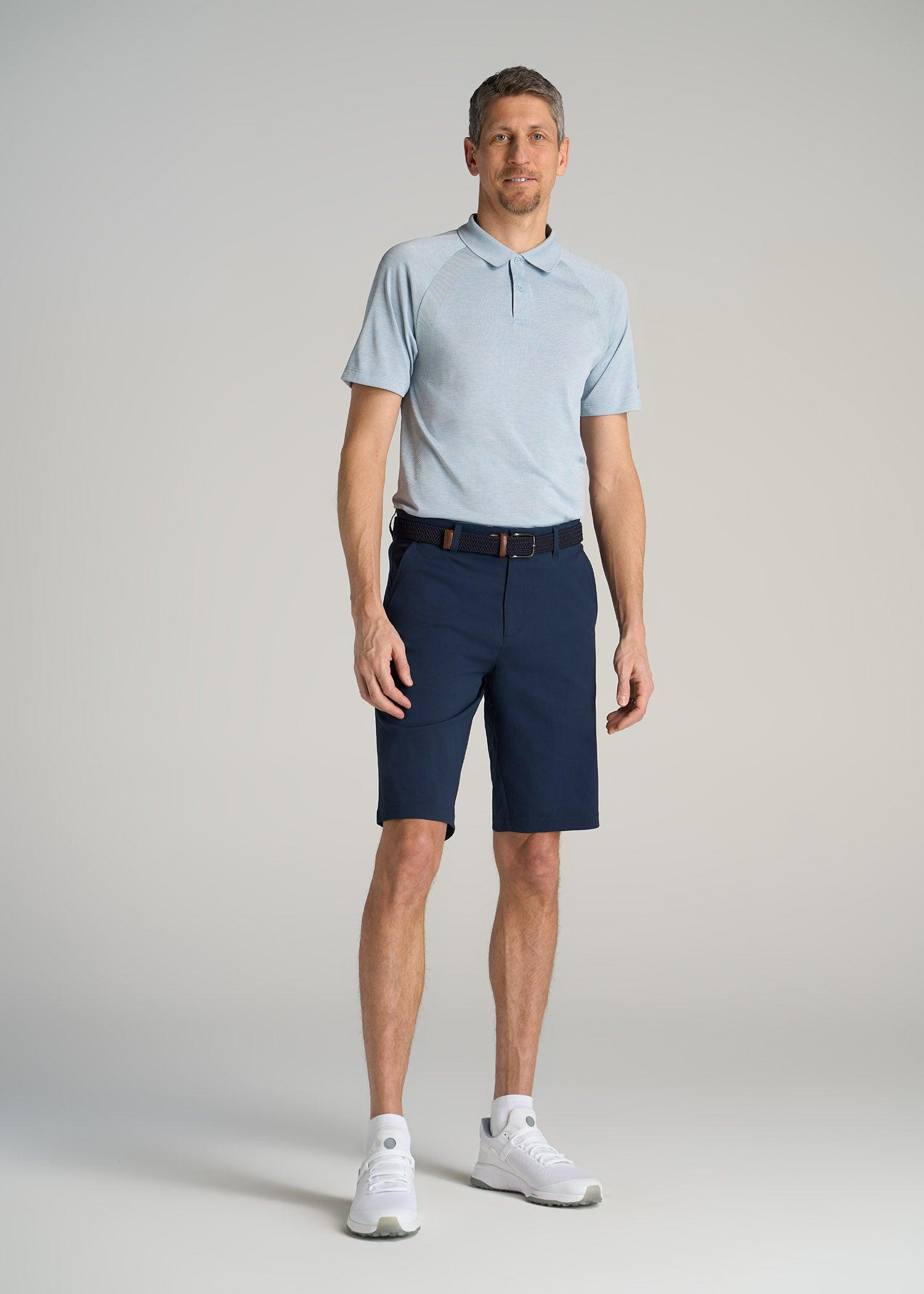 Traveler Chino Shorts for Tall Men in Marine Navy Male Product Image
