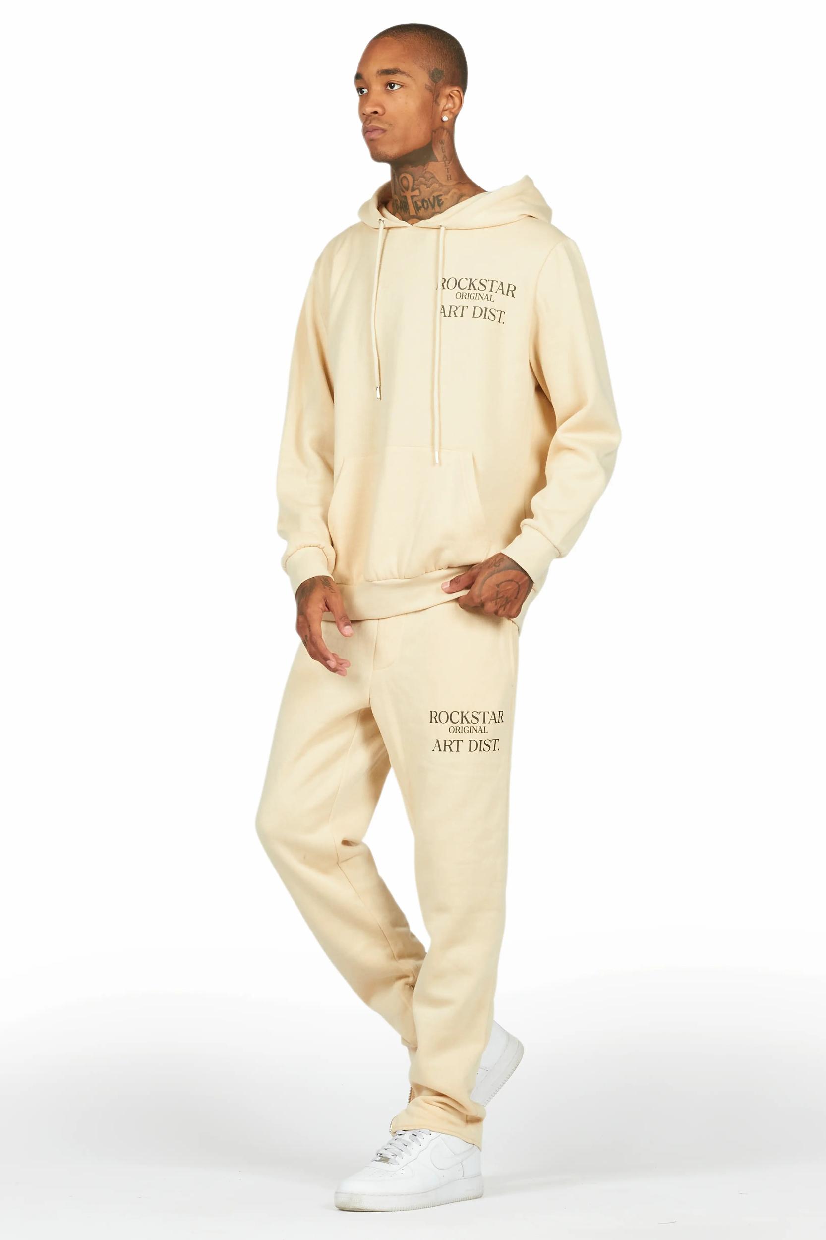 Briggs Beige Hoodie/Slim Fit Track Set Male Product Image
