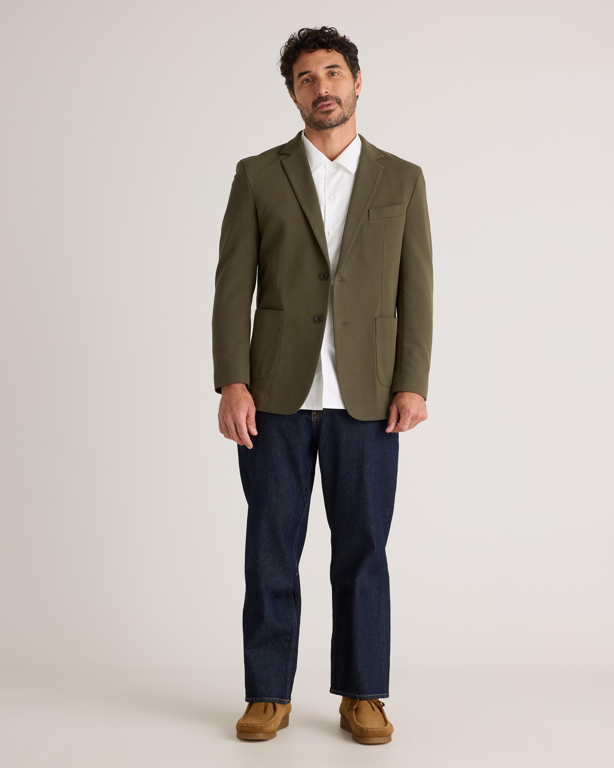 Quince | Men's Cotton Pique Knit Blazer Size XL, Organic Cotton Product Image