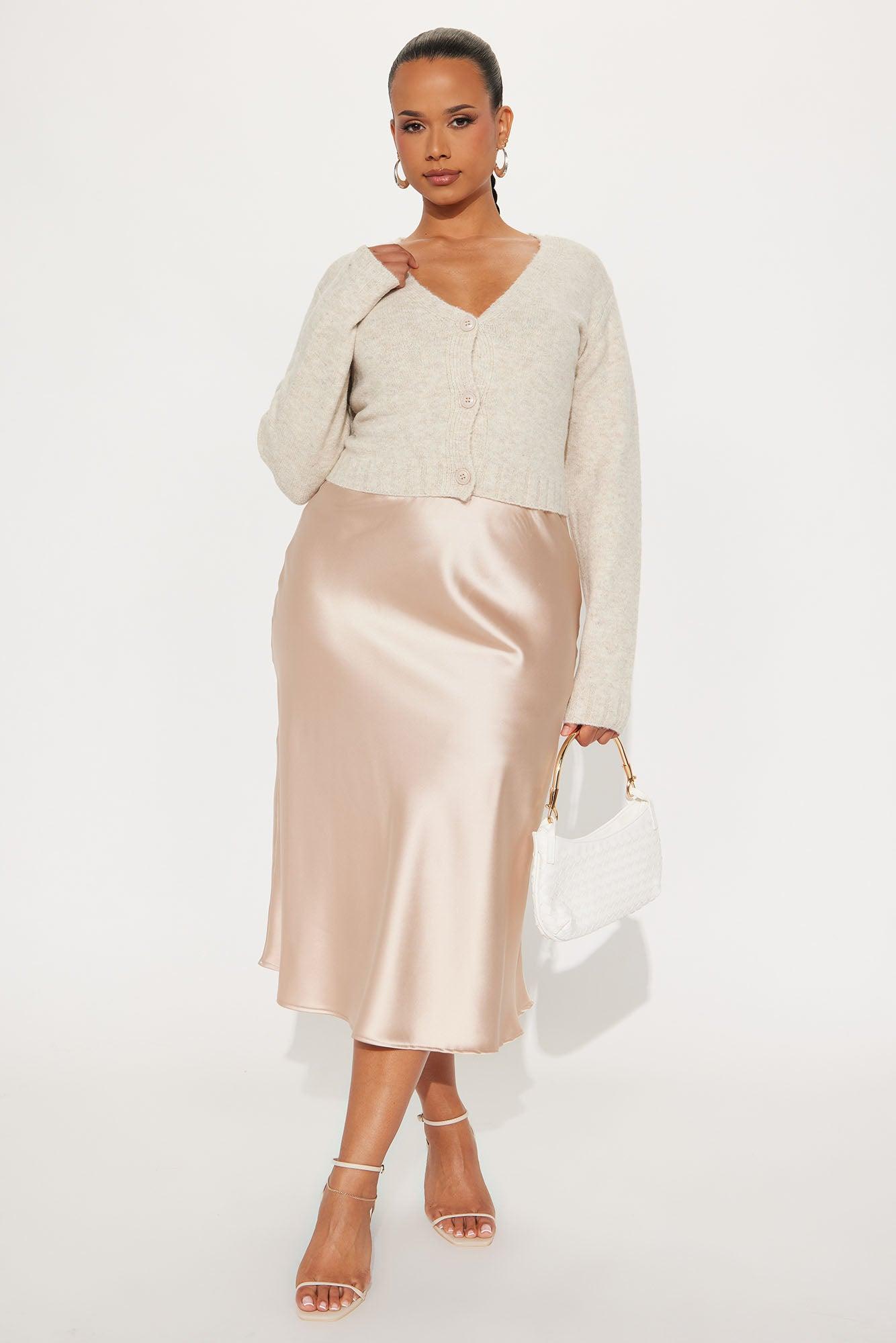 Warm Me Up Cardigan - Taupe Female Product Image