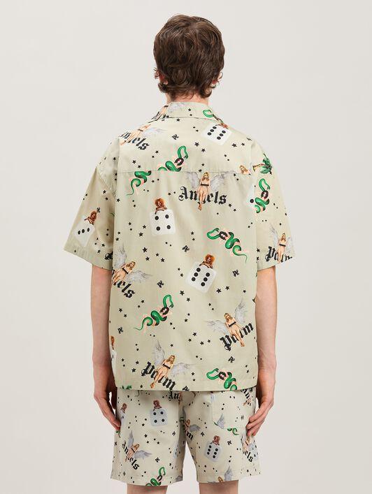 PIN UP BOWLING SHIRT SS IVORY - MULTICOL Product Image