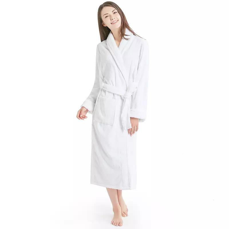 INK+IVY Women's Cotton Terry Robe,  Product Image