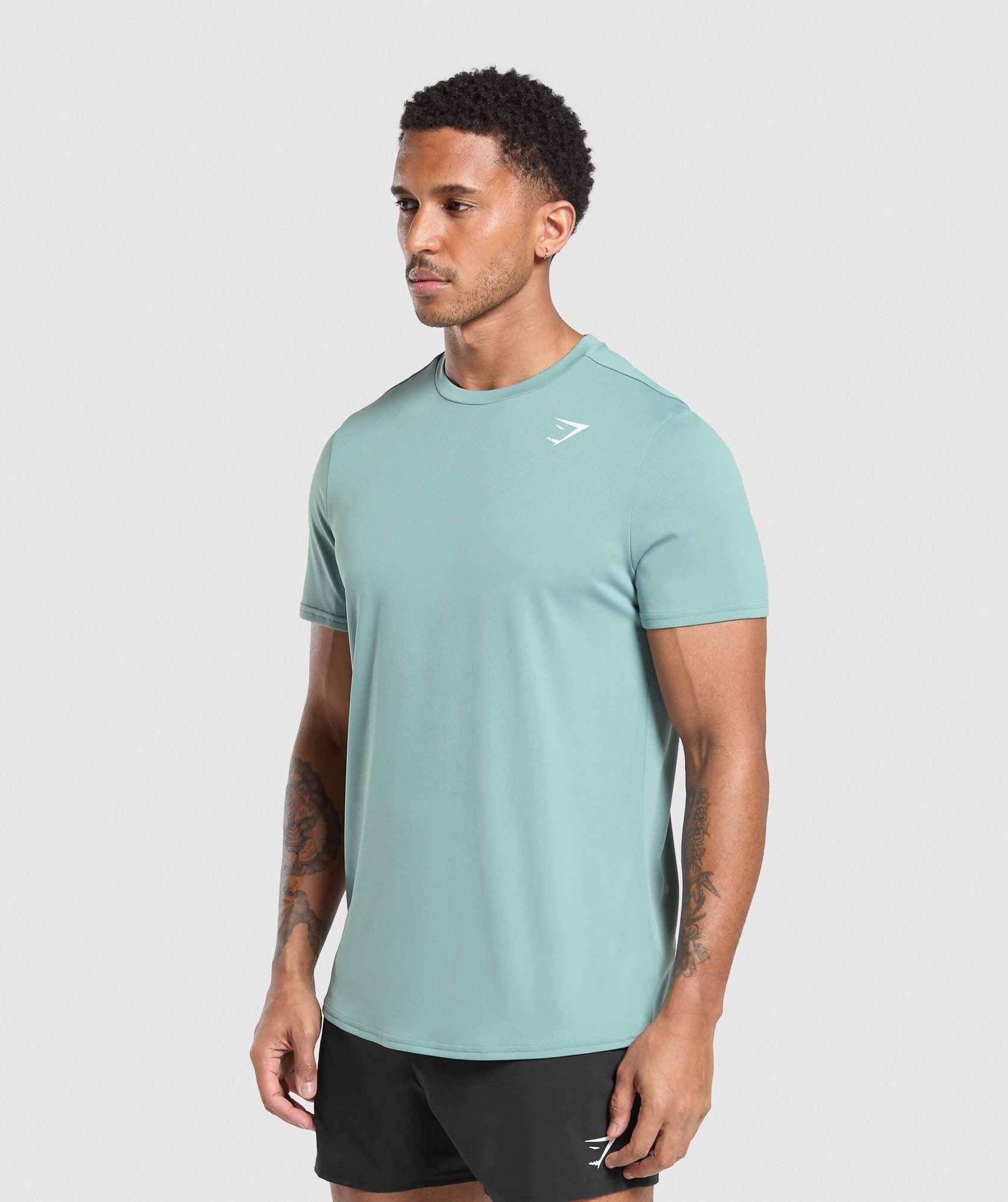Gymshark Arrival Regular Fit T-Shirt - Celeste Blue Male Product Image