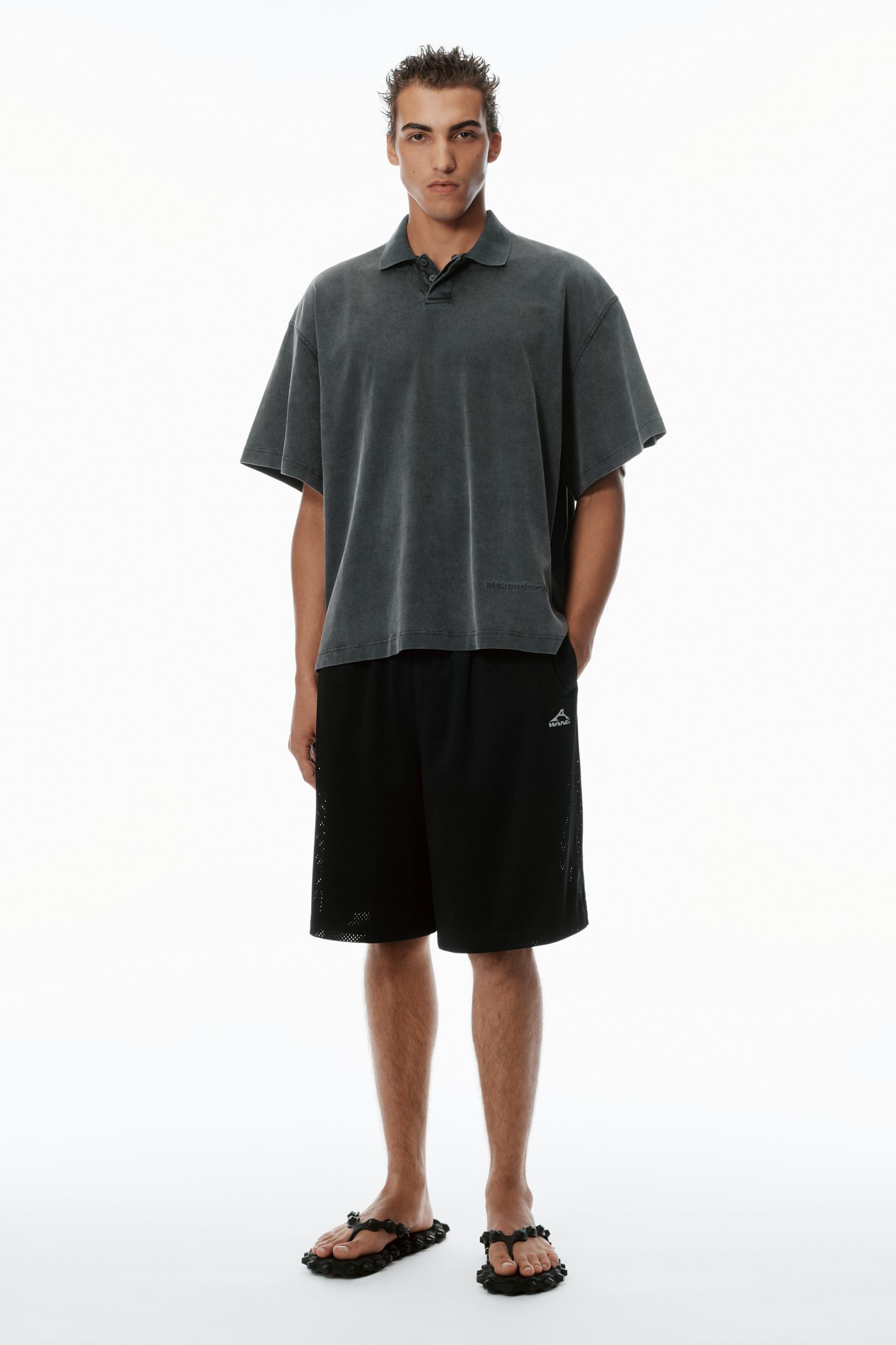 Unisex Athletic Mesh Logo Basketball Shorts Product Image